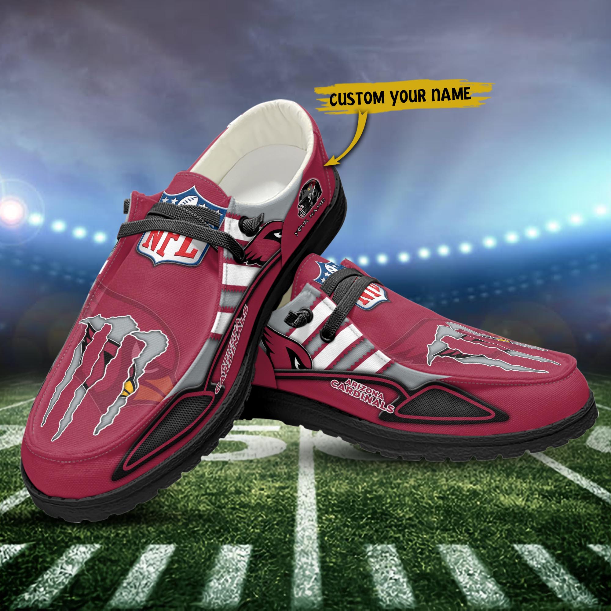 Arizona Cardinals Personalized Hey Dude Shoes For Men And Women ST16110
