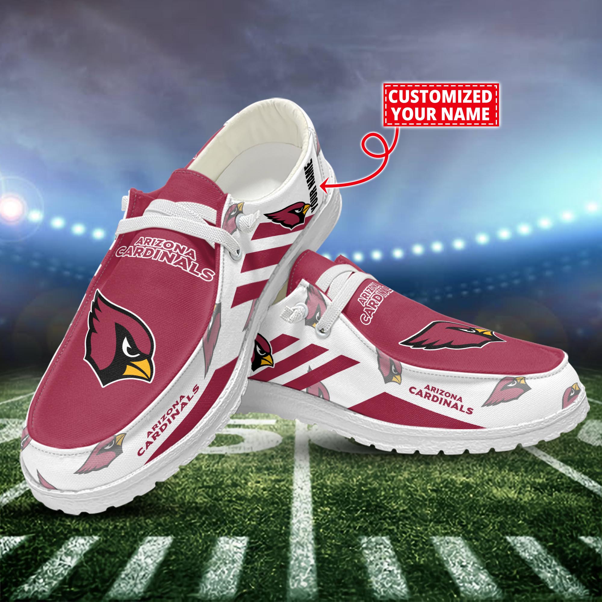 Arizona Cardinals Personalized Hey Dude Shoes For Men And Women ST16328