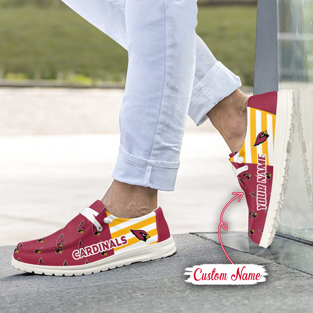 Arizona Cardinals Personalized Hey Dude Shoes For Men And Women ST4006