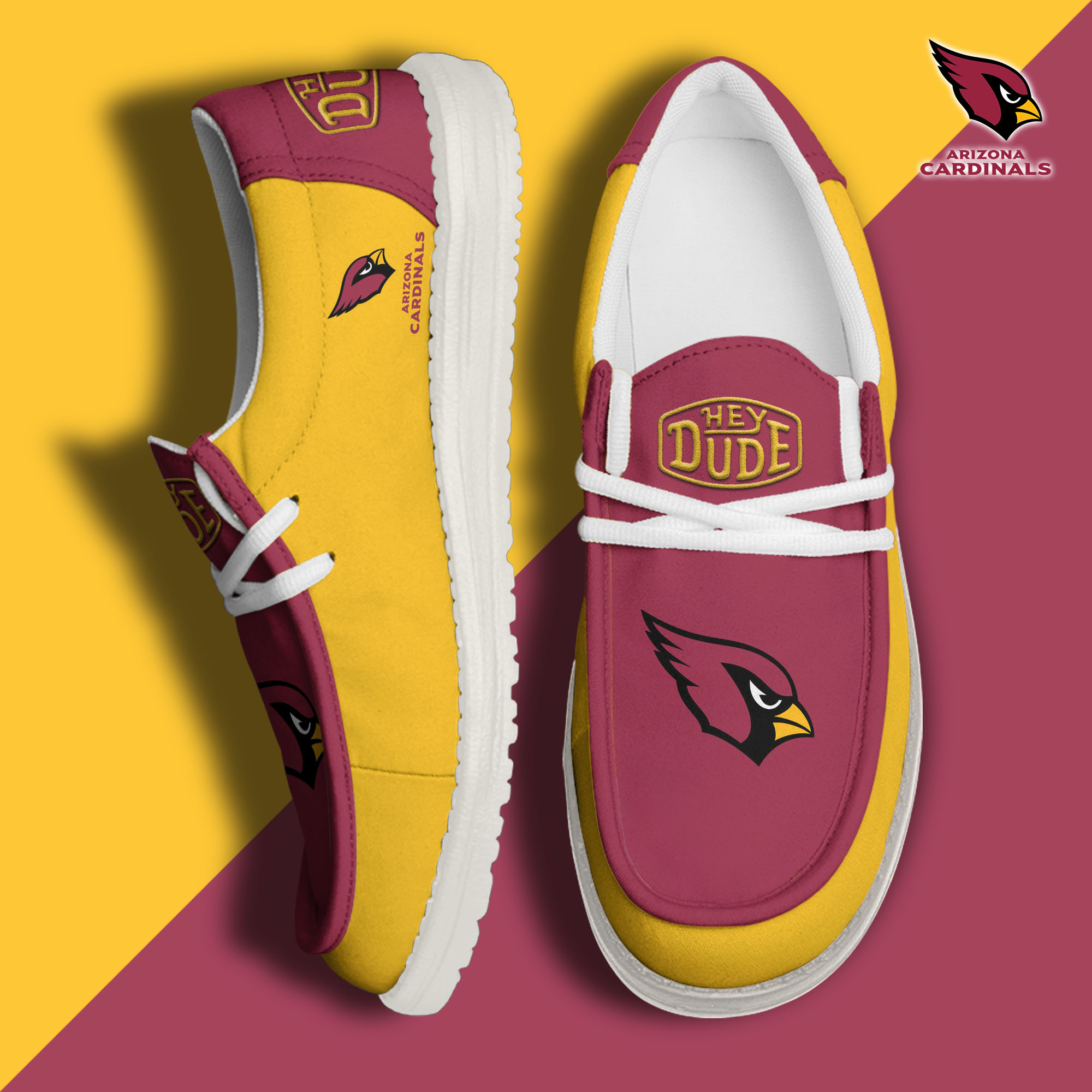 Arizona Cardinals Personalized Hey Dude Shoes For Men And Women ST4834