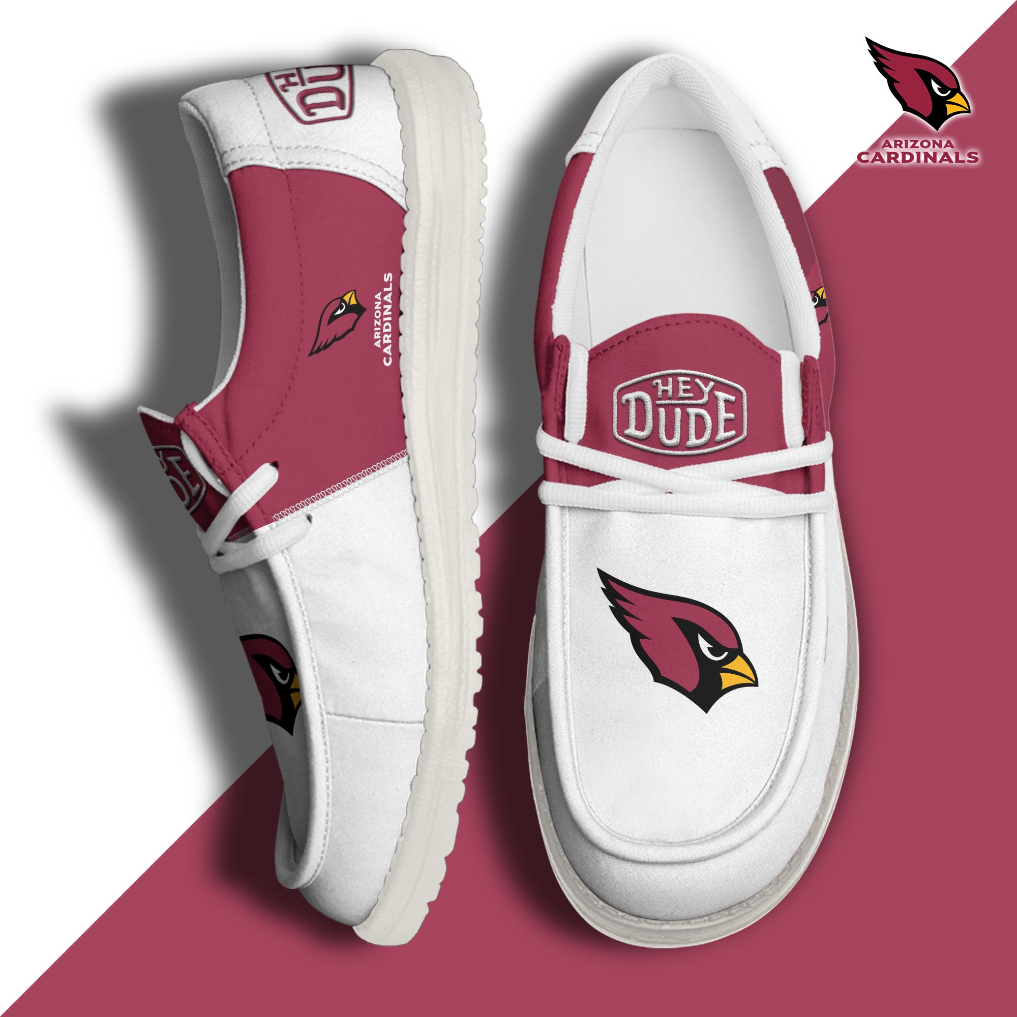 Arizona Cardinals Personalized Hey Dude Shoes For Men And Women ST5034