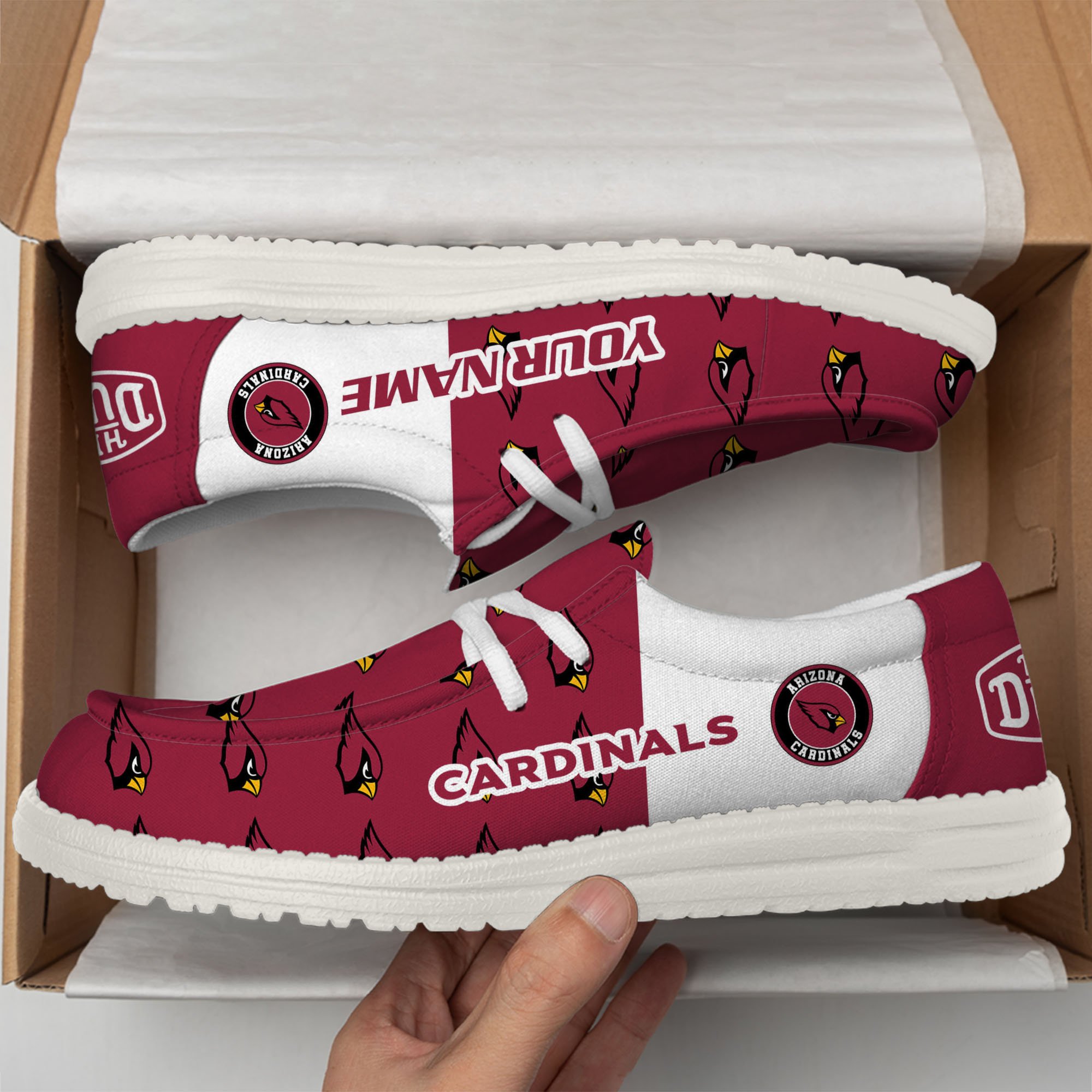 Arizona Cardinals Personalized Hey Dude Shoes For Men And Women ST5068