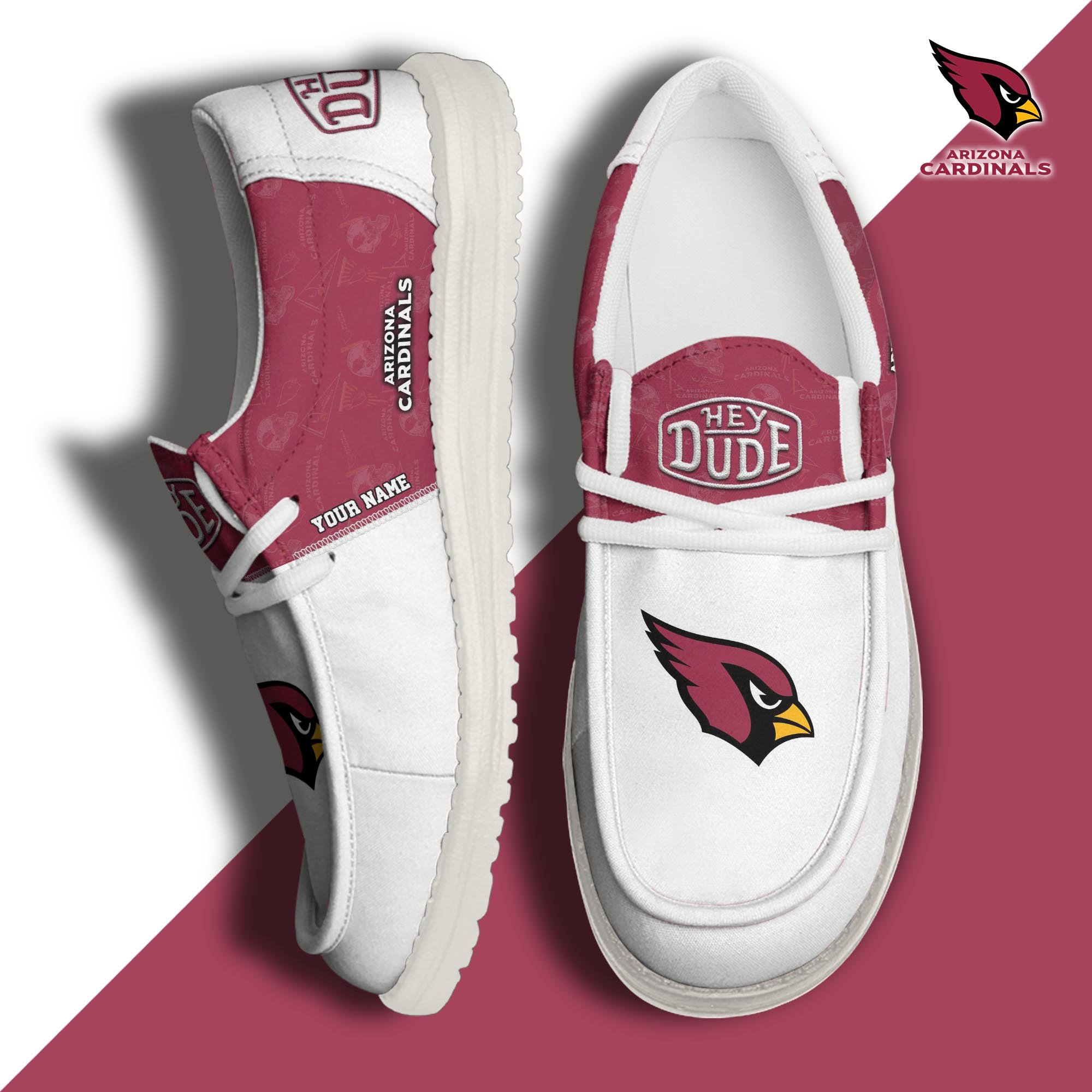 Arizona Cardinals Personalized Hey Dude Shoes For Men And Women ST7717