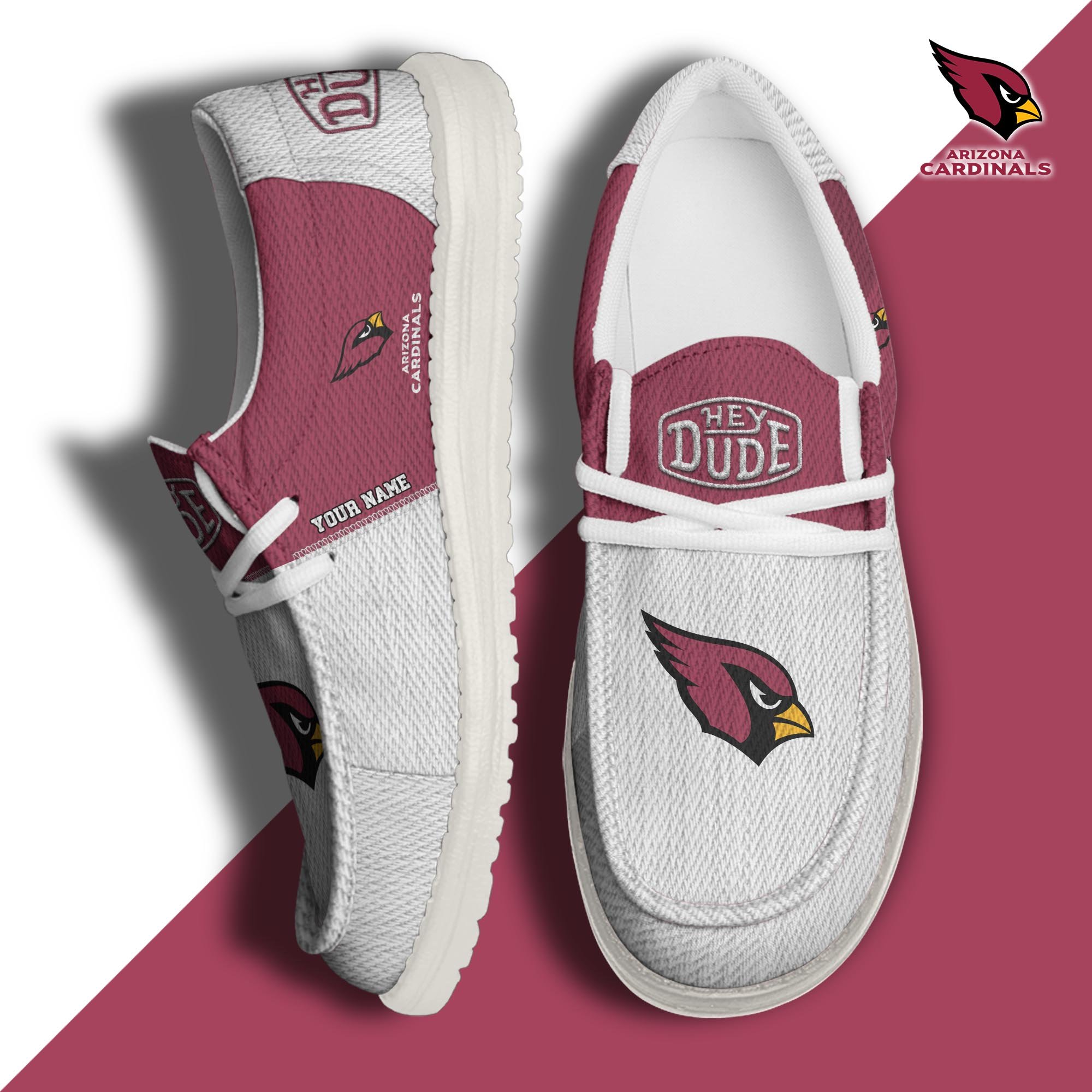 Arizona Cardinals Personalized Hey Dude Shoes For Men And Women ST7723