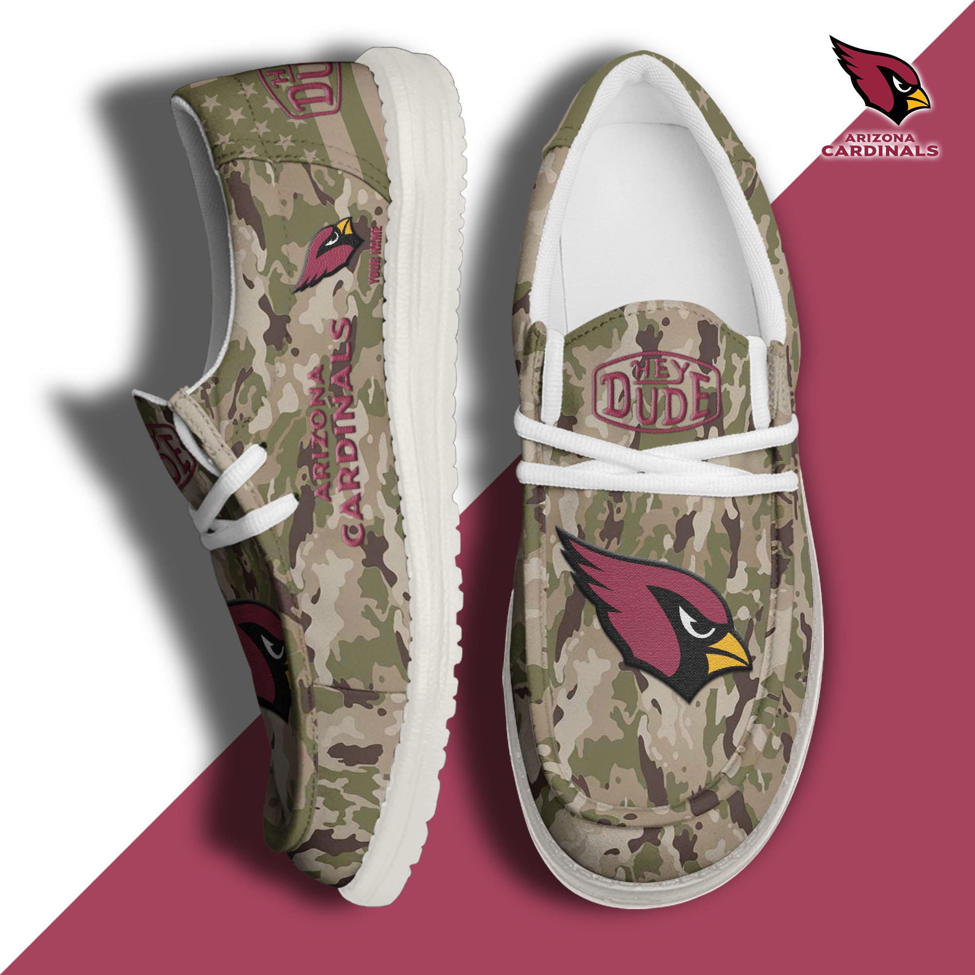 Arizona Cardinals Personalized Hey Dude Shoes For Men And Women ST7867
