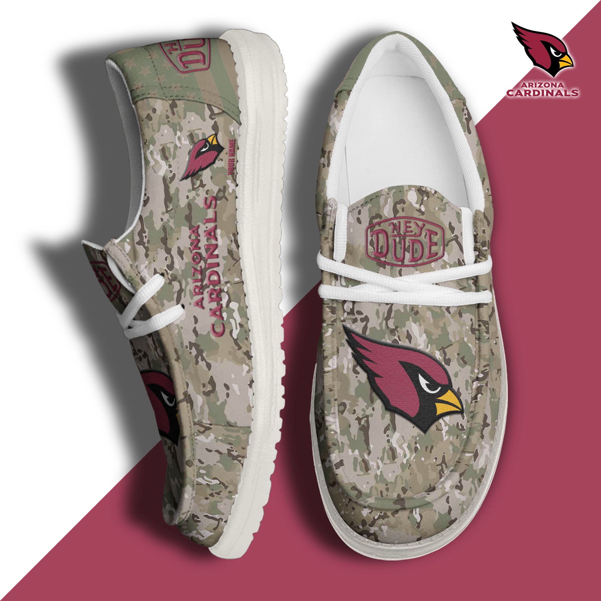 Arizona Cardinals Personalized Hey Dude Shoes For Men And Women ST8023