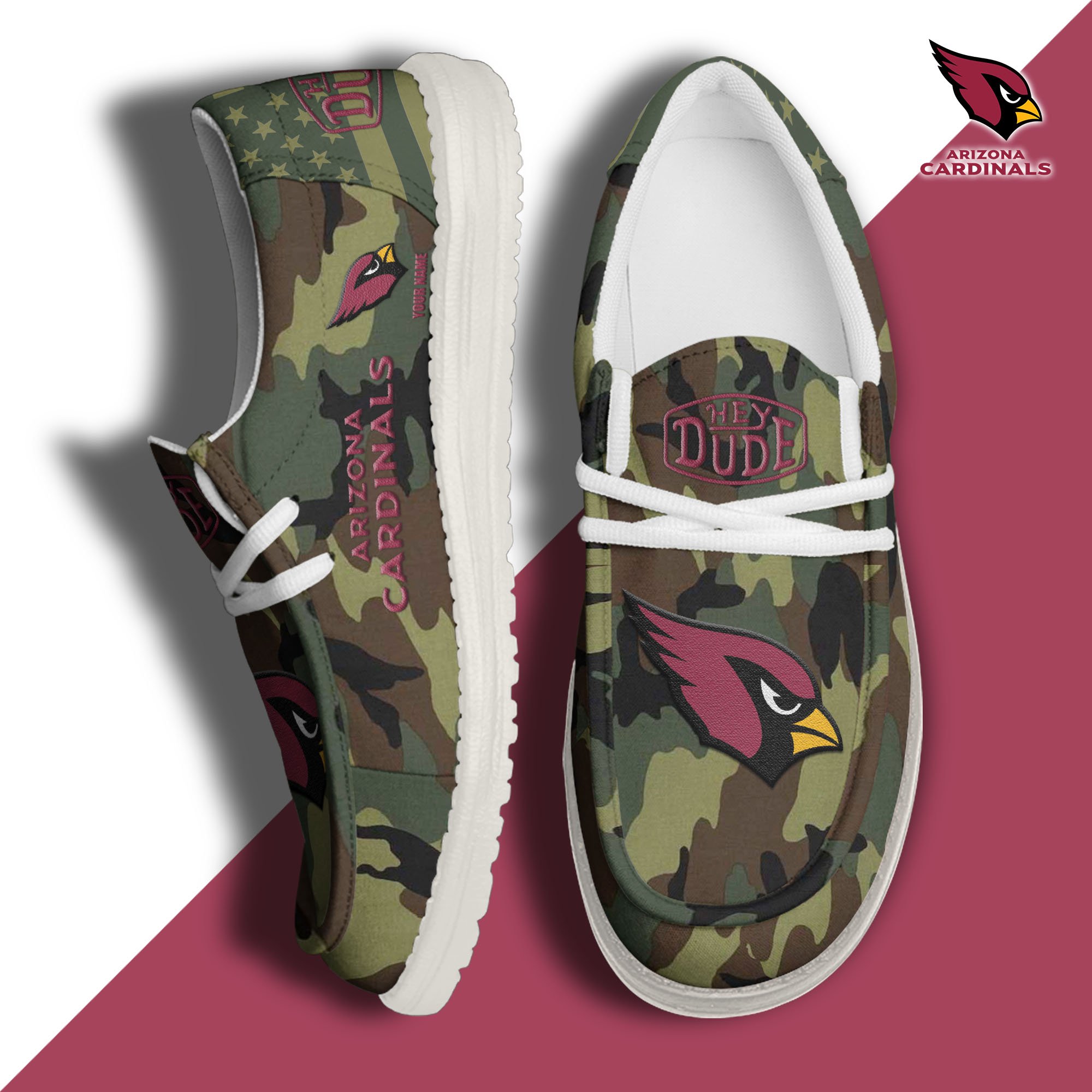 Arizona Cardinals Personalized Hey Dude Shoes For Men And Women ST8114