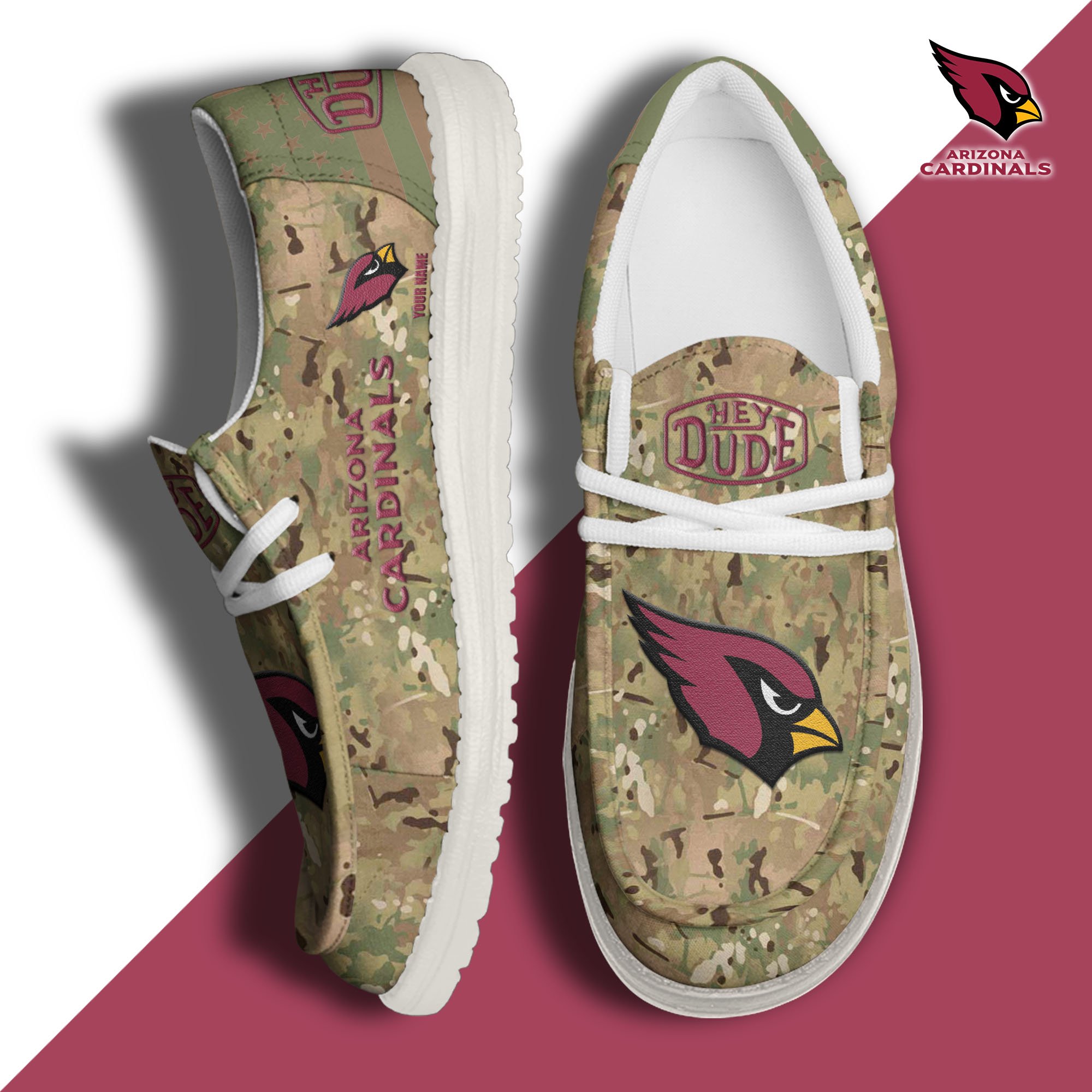 Arizona Cardinals Personalized Hey Dude Shoes For Men And Women ST8198