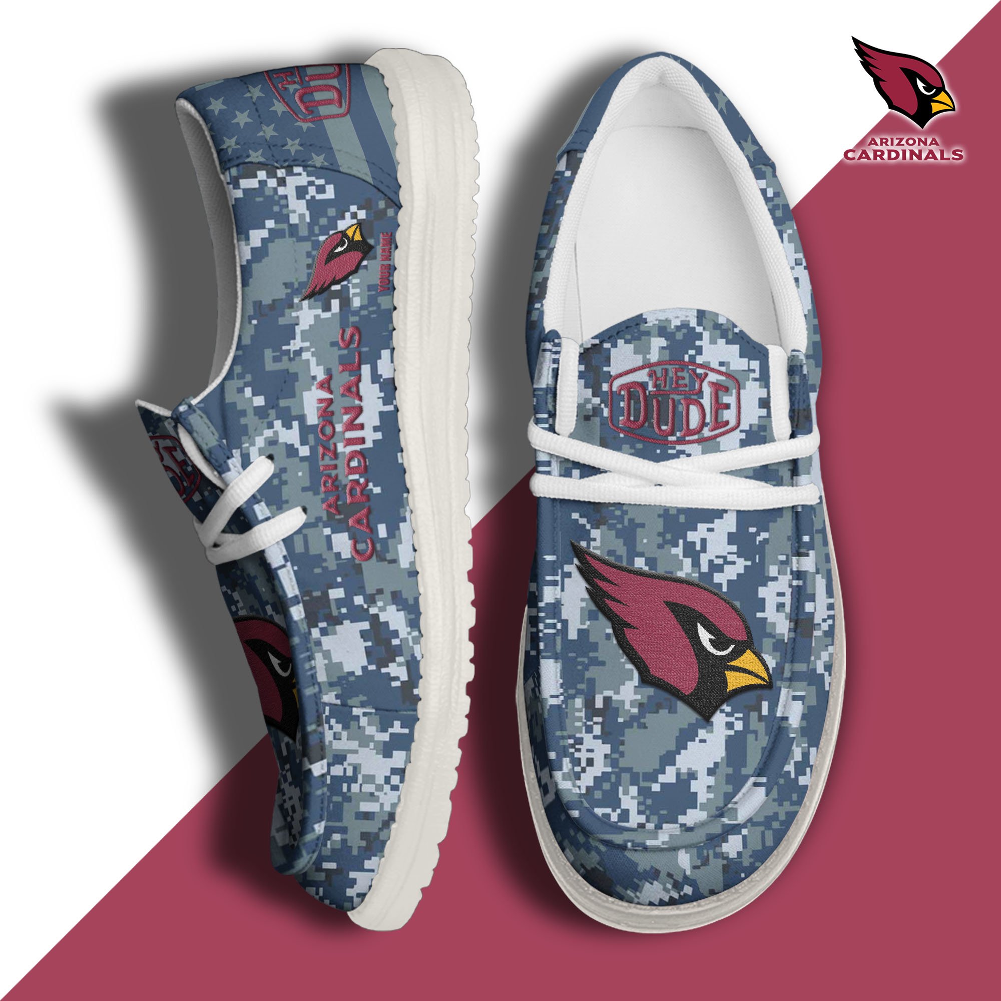 Arizona Cardinals Personalized Hey Dude Shoes For Men And Women ST8288
