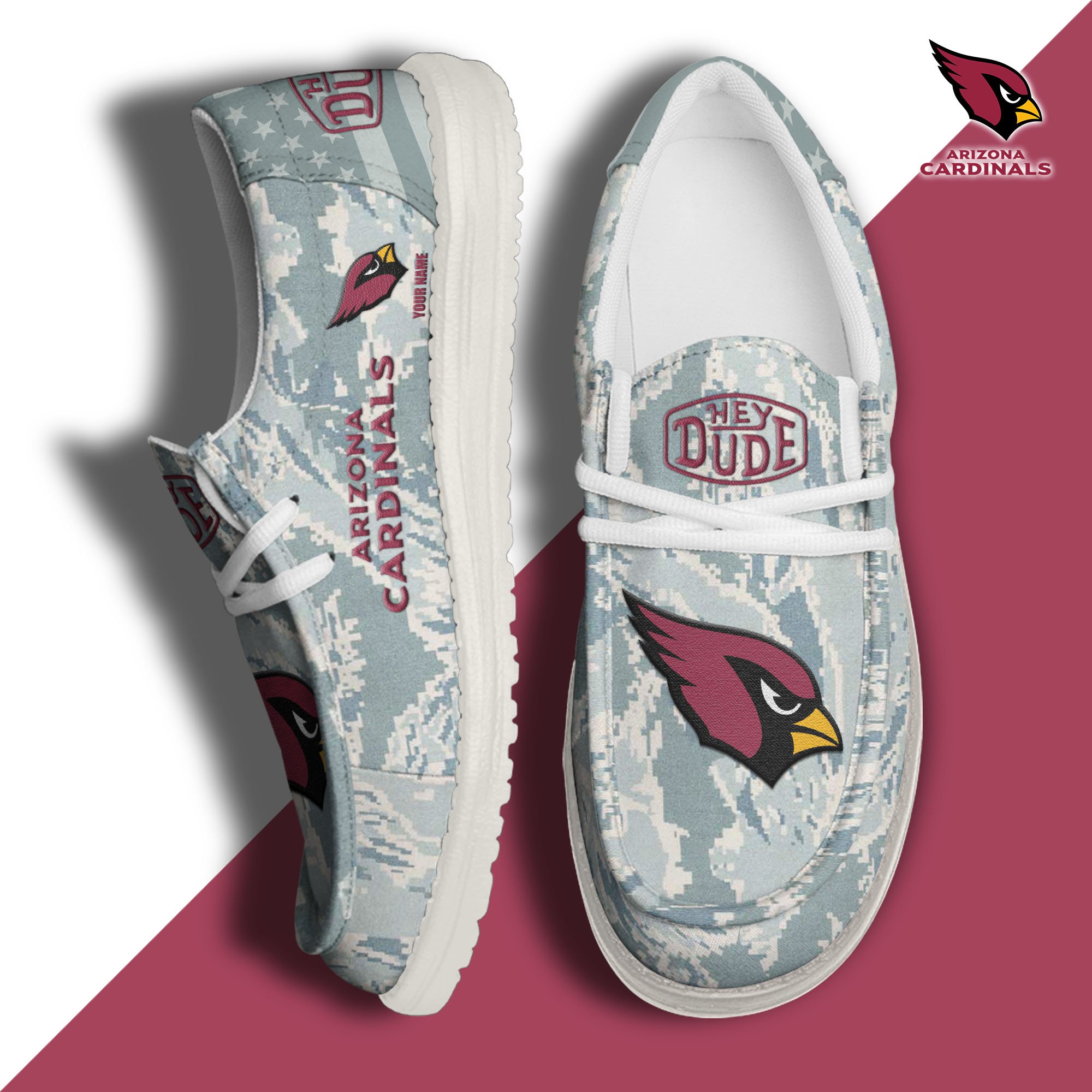 Arizona Cardinals Personalized Hey Dude Shoes For Men And Women ST8375