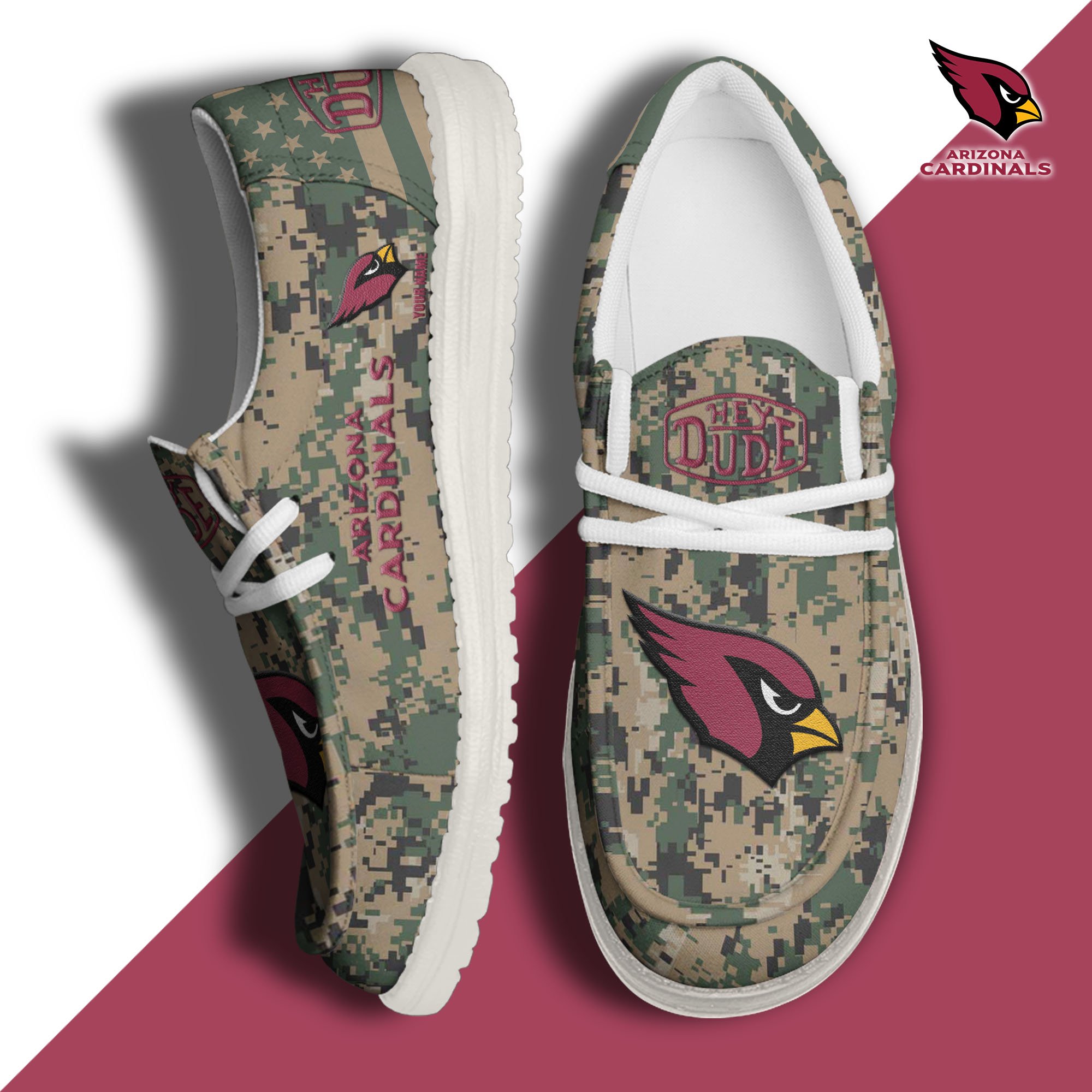 Arizona Cardinals Personalized Hey Dude Shoes For Men And Women ST8467