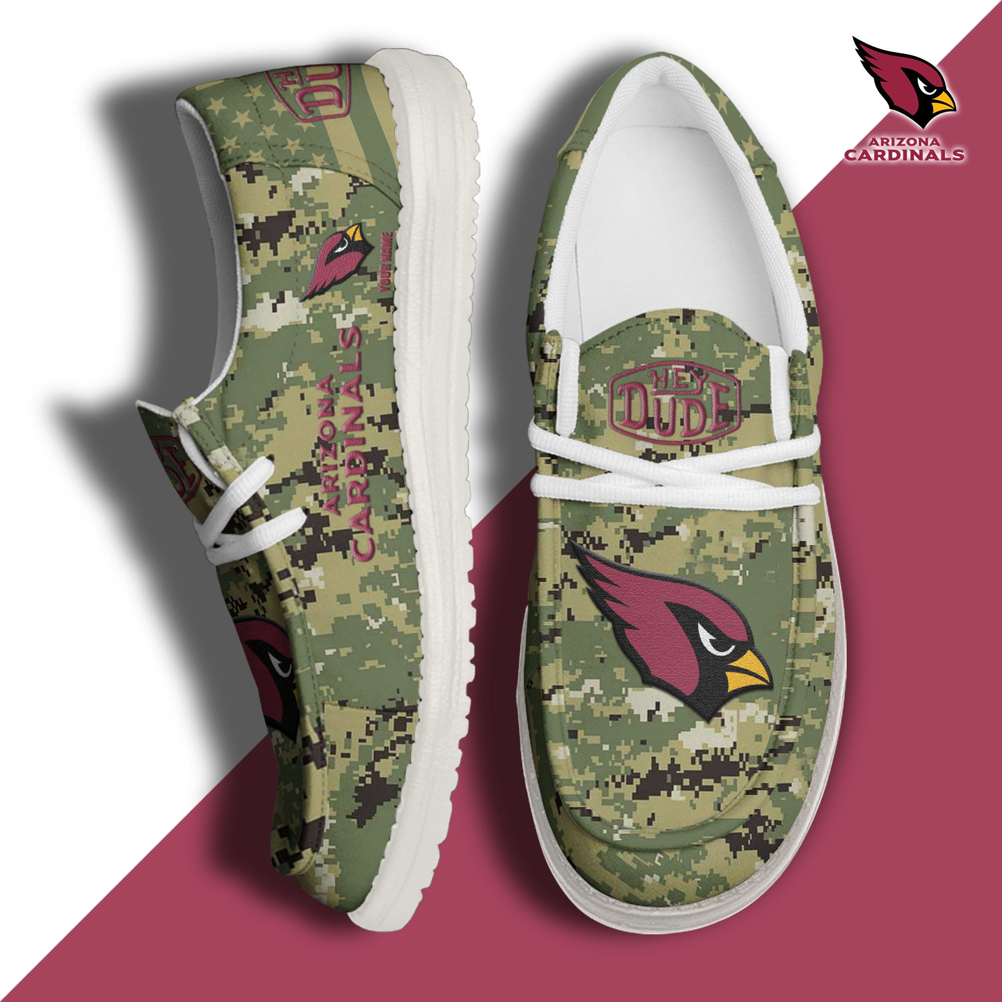 Arizona Cardinals Personalized Hey Dude Shoes For Men And Women ST8563