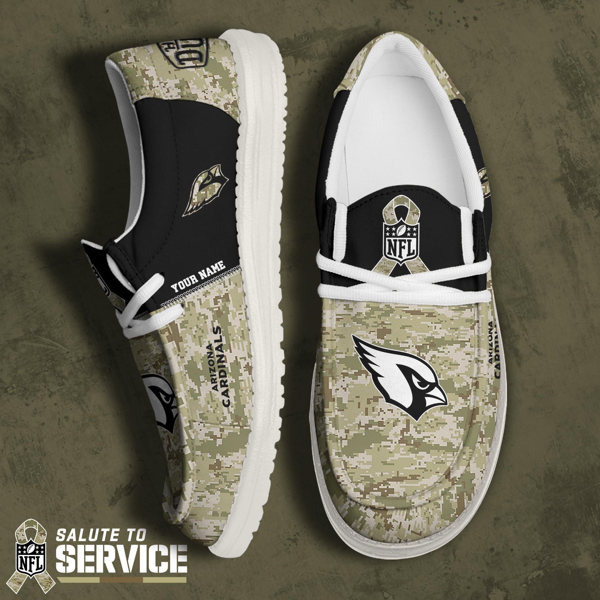 Arizona Cardinals Personalized Hey Dude Shoes For Men And Women ST8665