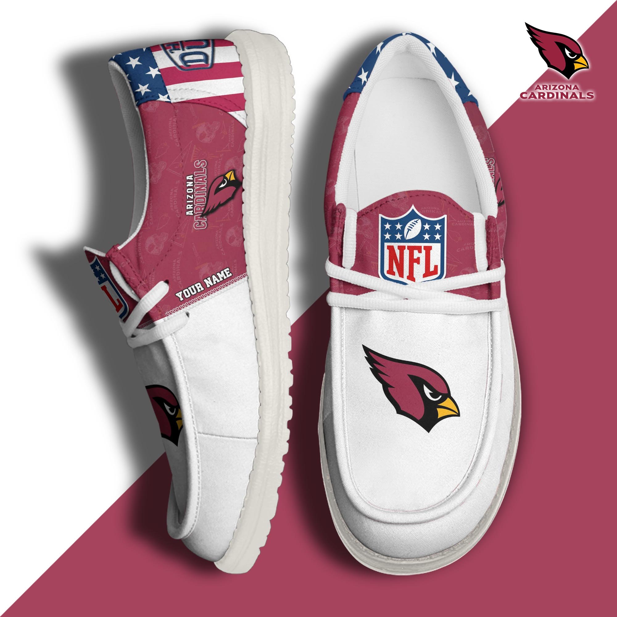 Arizona Cardinals Personalized Hey Dude Shoes For Men And Women ST8711