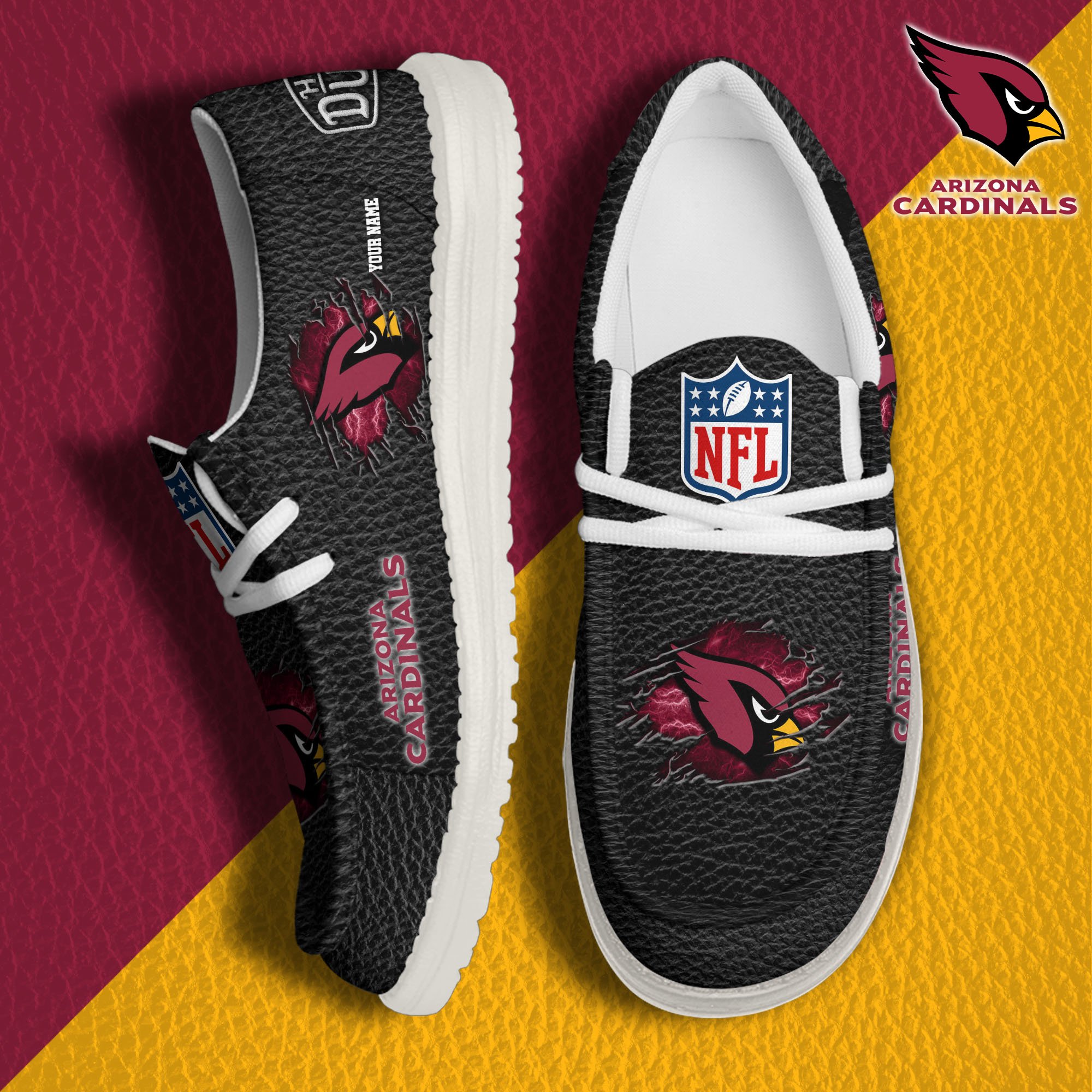 Arizona Cardinals Personalized Hey Dude Shoes For Men And Women ST8769