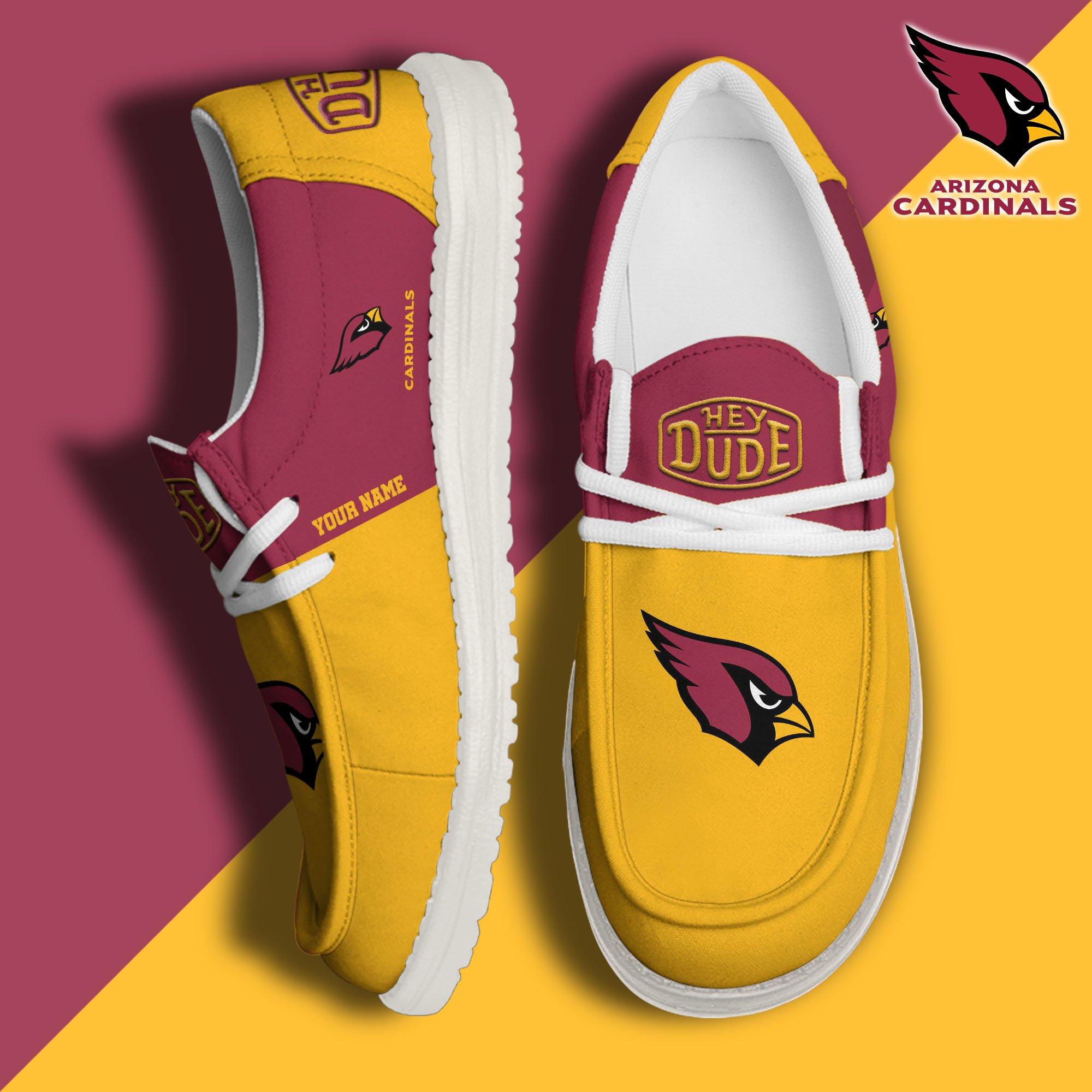 Arizona Cardinals Personalized Hey Dude Shoes For Men And Women ST8824
