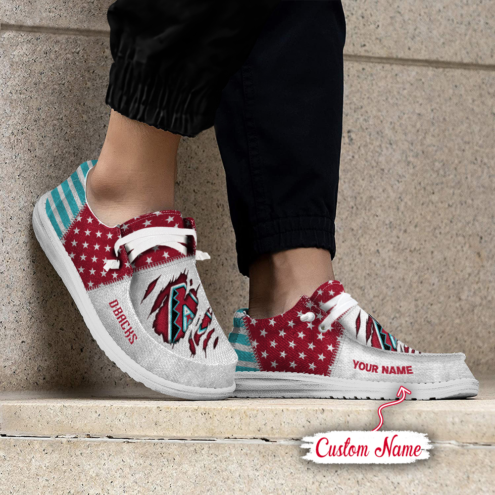 Arizona Diamondbacks MLB Personalized Hey Dude Shoes For Men And Women ST5704