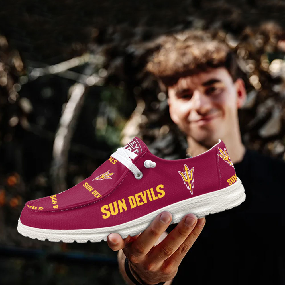Arizona State Sun Devils NCAA Personalized Hey Dude Shoes For Men And Women ST13526