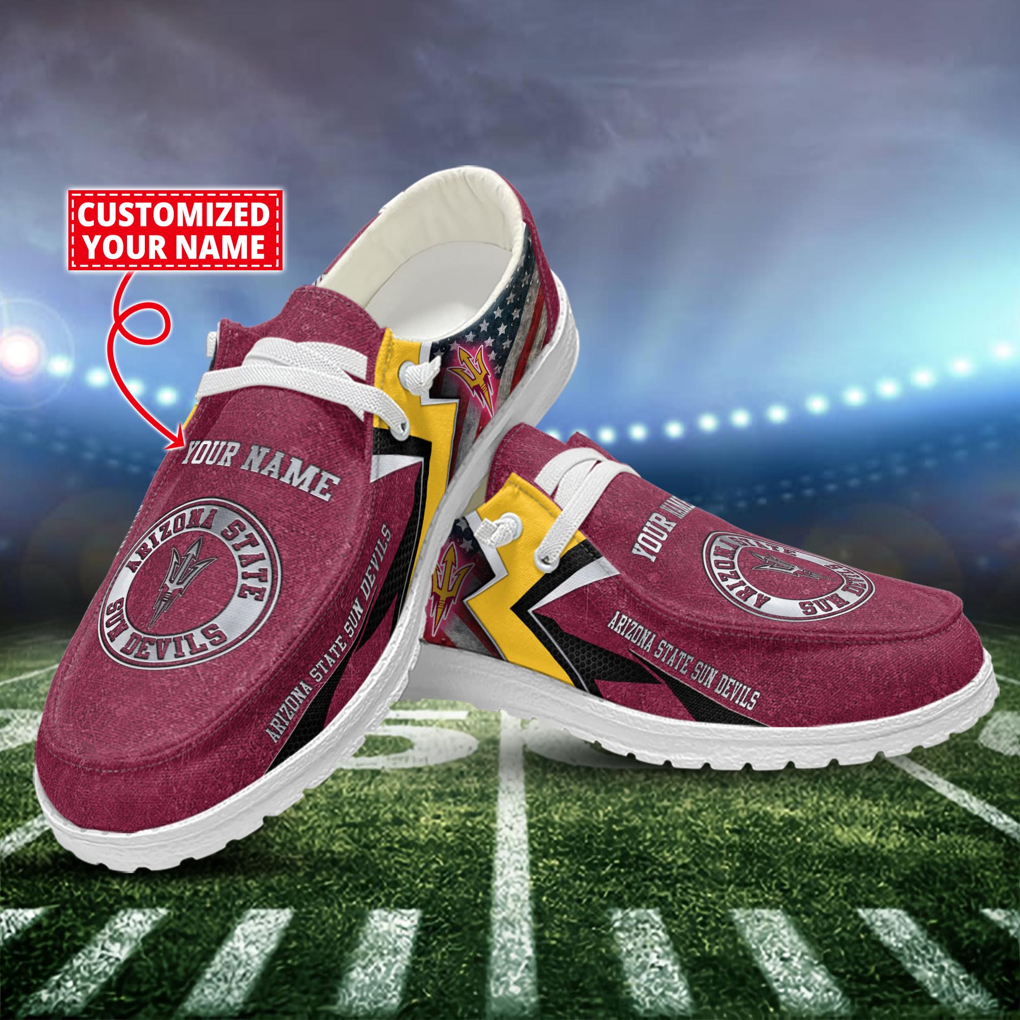 Arizona State Sun Devils Personalized Hey Dude Shoes For Men And Women ST11769