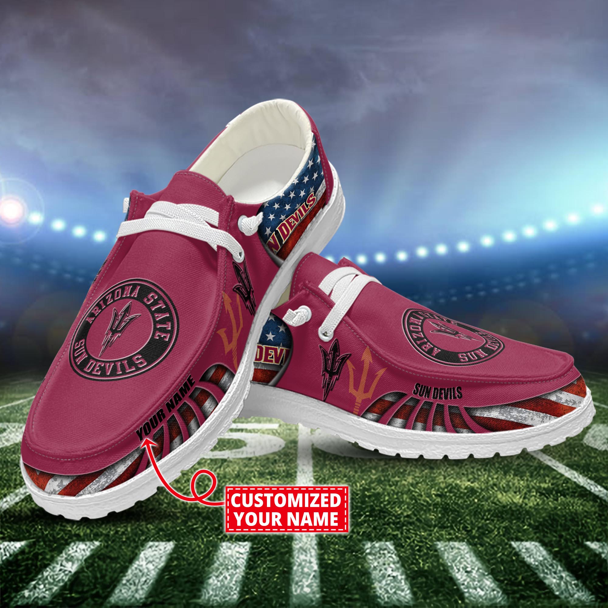 Arizona State Sun Devils Personalized Hey Dude Shoes For Men And Women ST15761