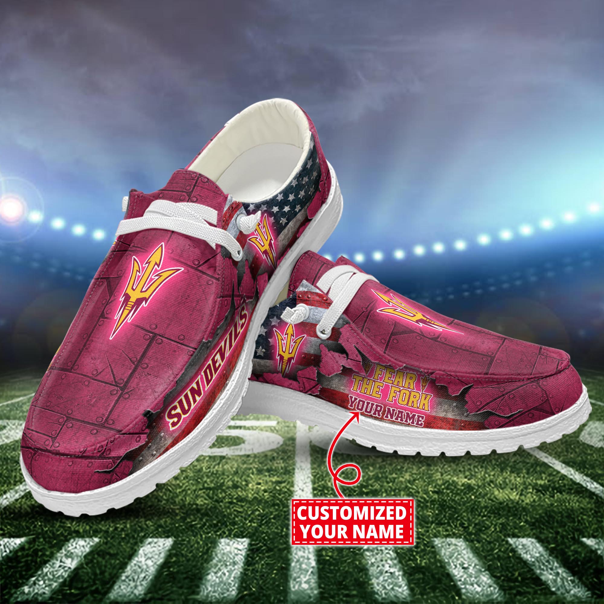 Arizona State Sun Devils Personalized Hey Dude Shoes For Men And Women ST15832