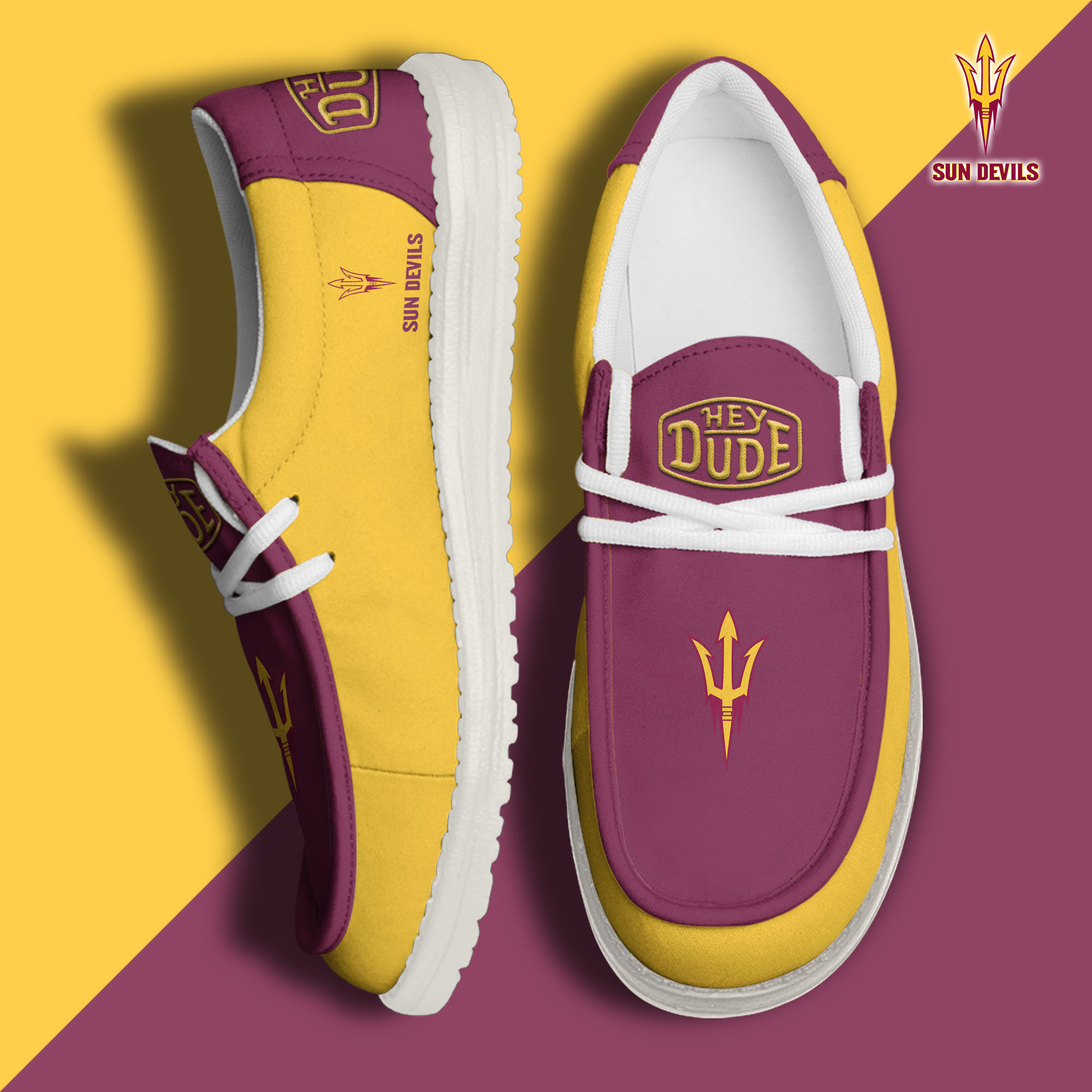 Arizona State Sun Devils Personalized Hey Dude Shoes For Men And Women ST4639