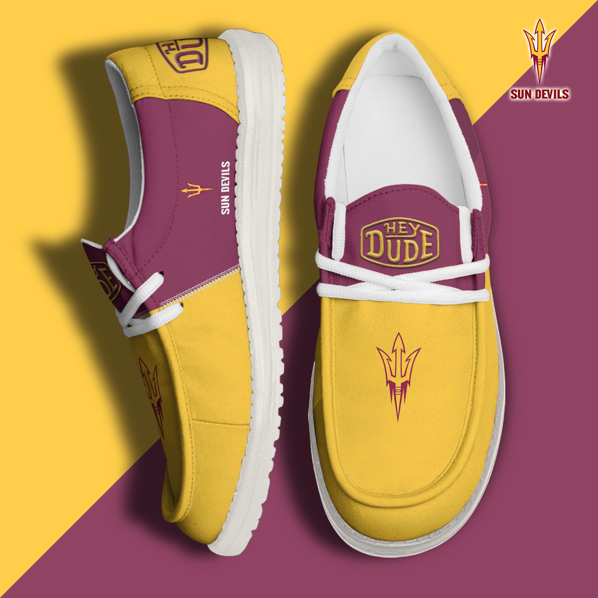 Arizona State Sun Devils Personalized Hey Dude Shoes For Men And Women ST4865