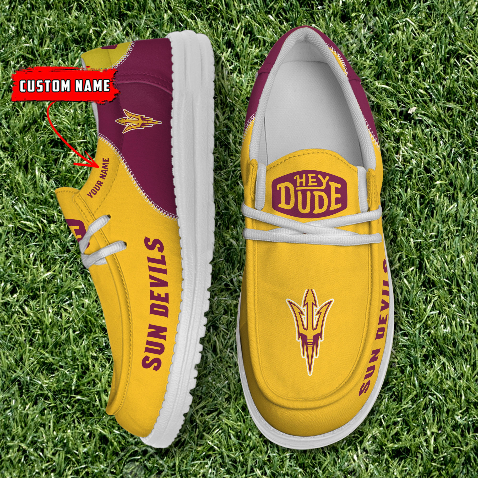 Arizona State Sun Devils Personalized Hey Dude Shoes For Men And Women ST5473