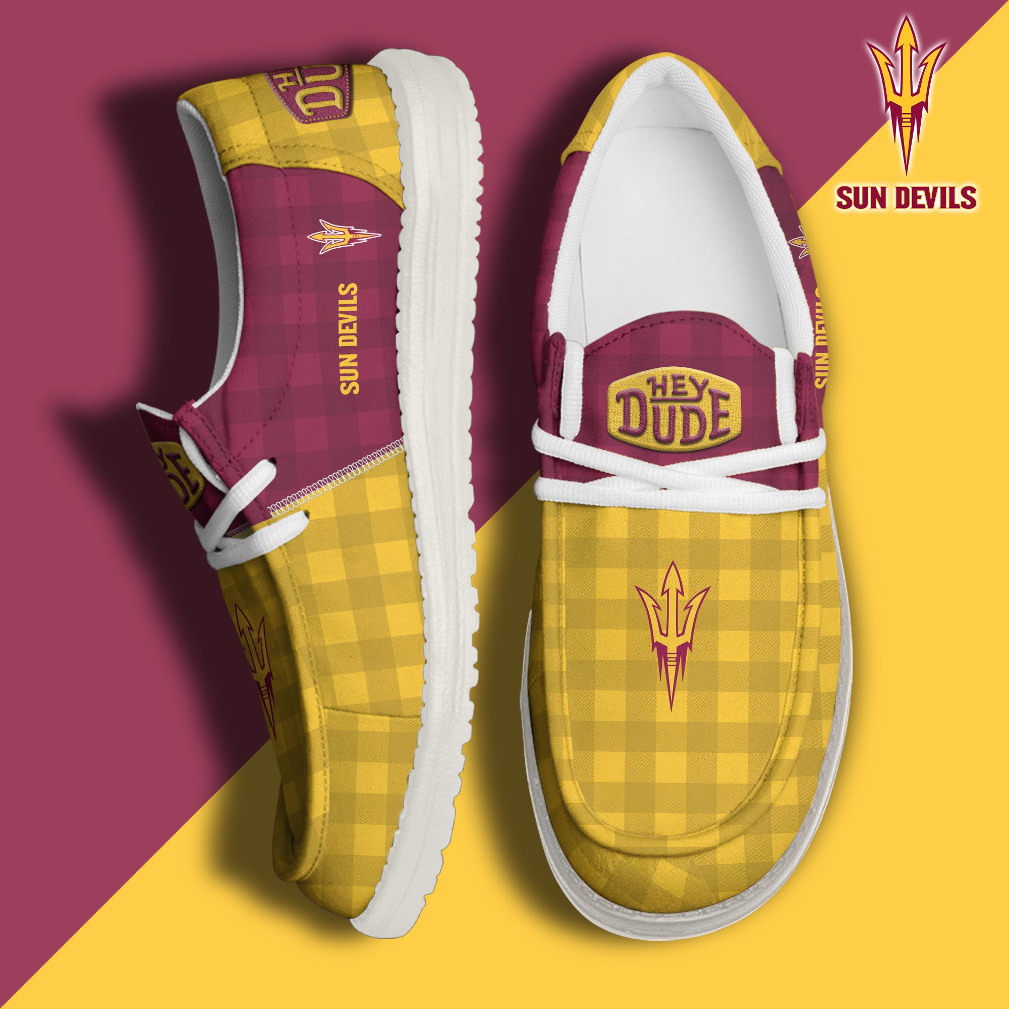 Arizona State Sun Devils Personalized Hey Dude Shoes For Men And Women ST6673
