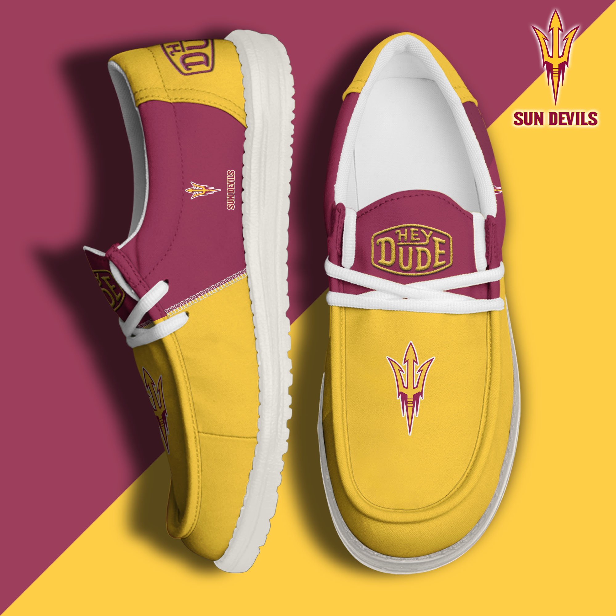 Arizona State Sun Devils Personalized Hey Dude Shoes For Men And Women ST6683