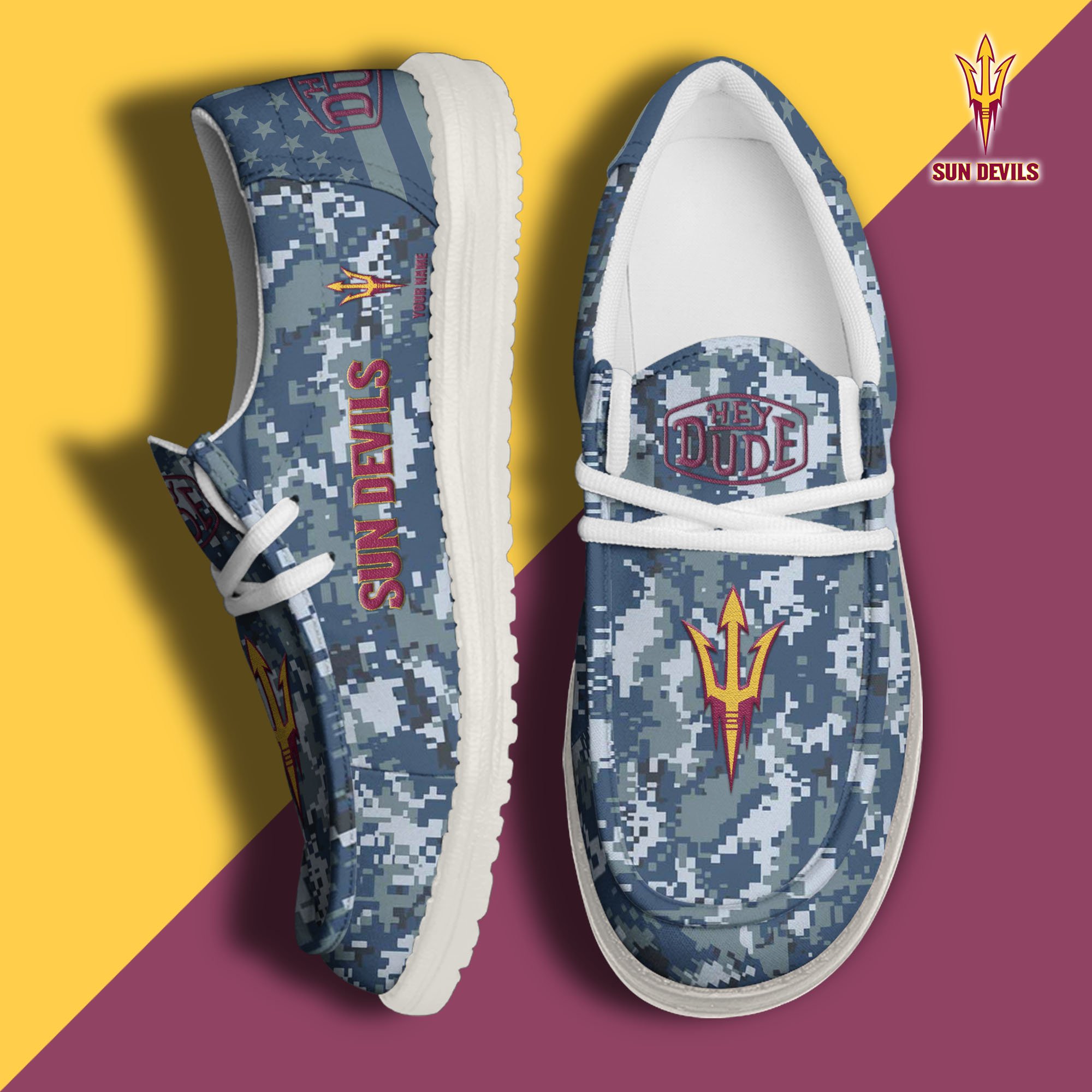 Arizona State Sun Devils Personalized Hey Dude Shoes For Men And Women ST7652