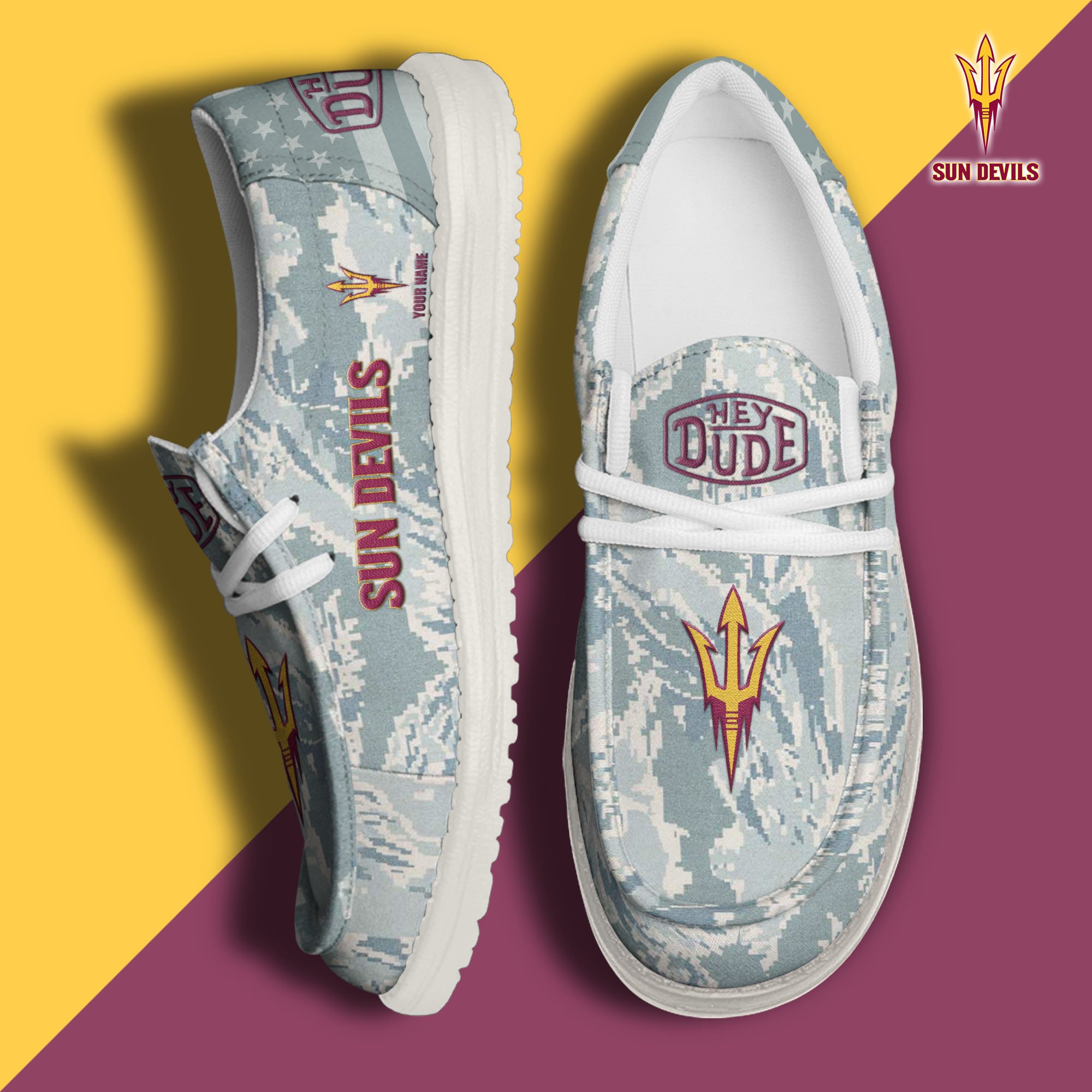 Arizona State Sun Devils Personalized Hey Dude Shoes For Men And Women ST8350