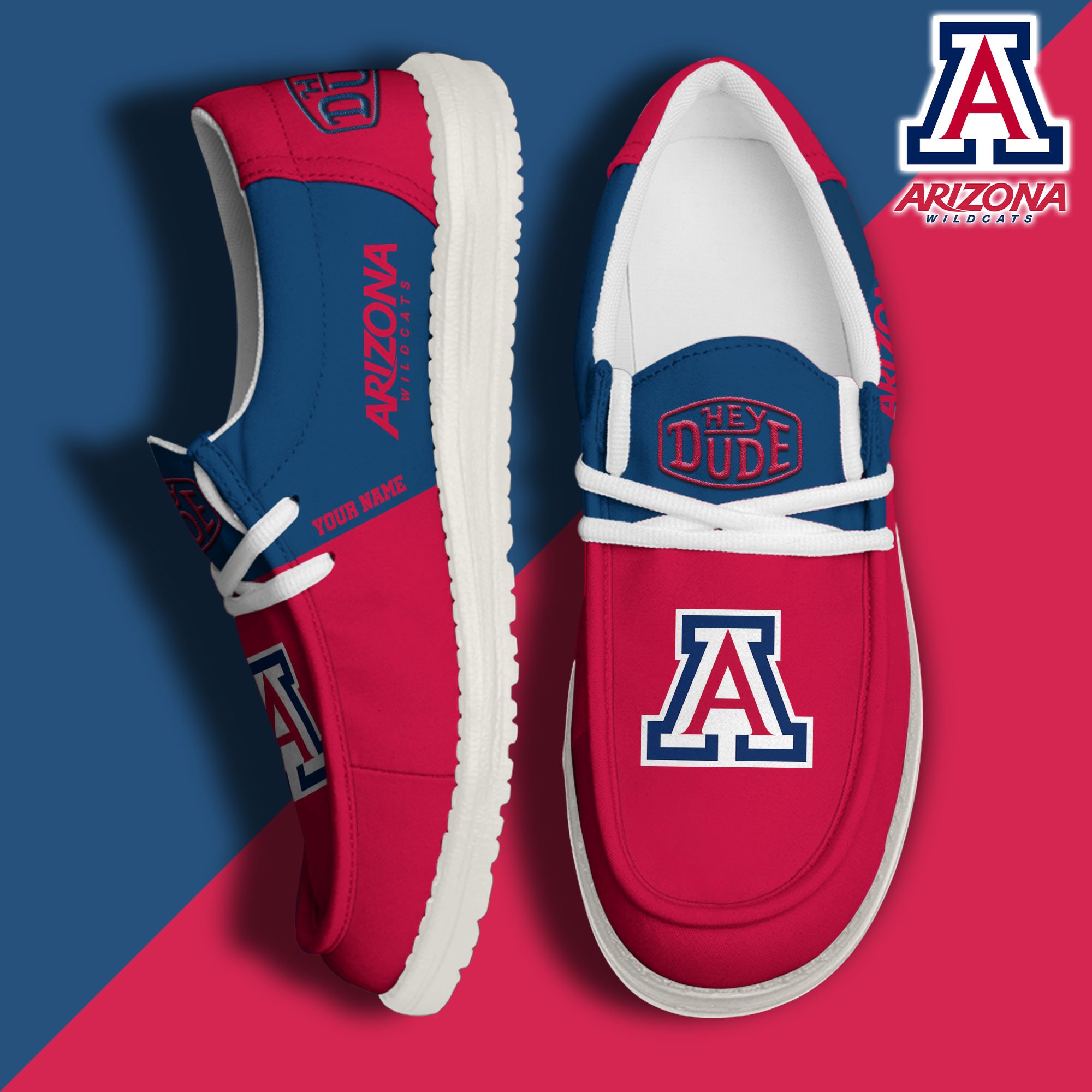 Arizona Wildcats Personalized Hey Dude Shoes For Men And Women ST6581