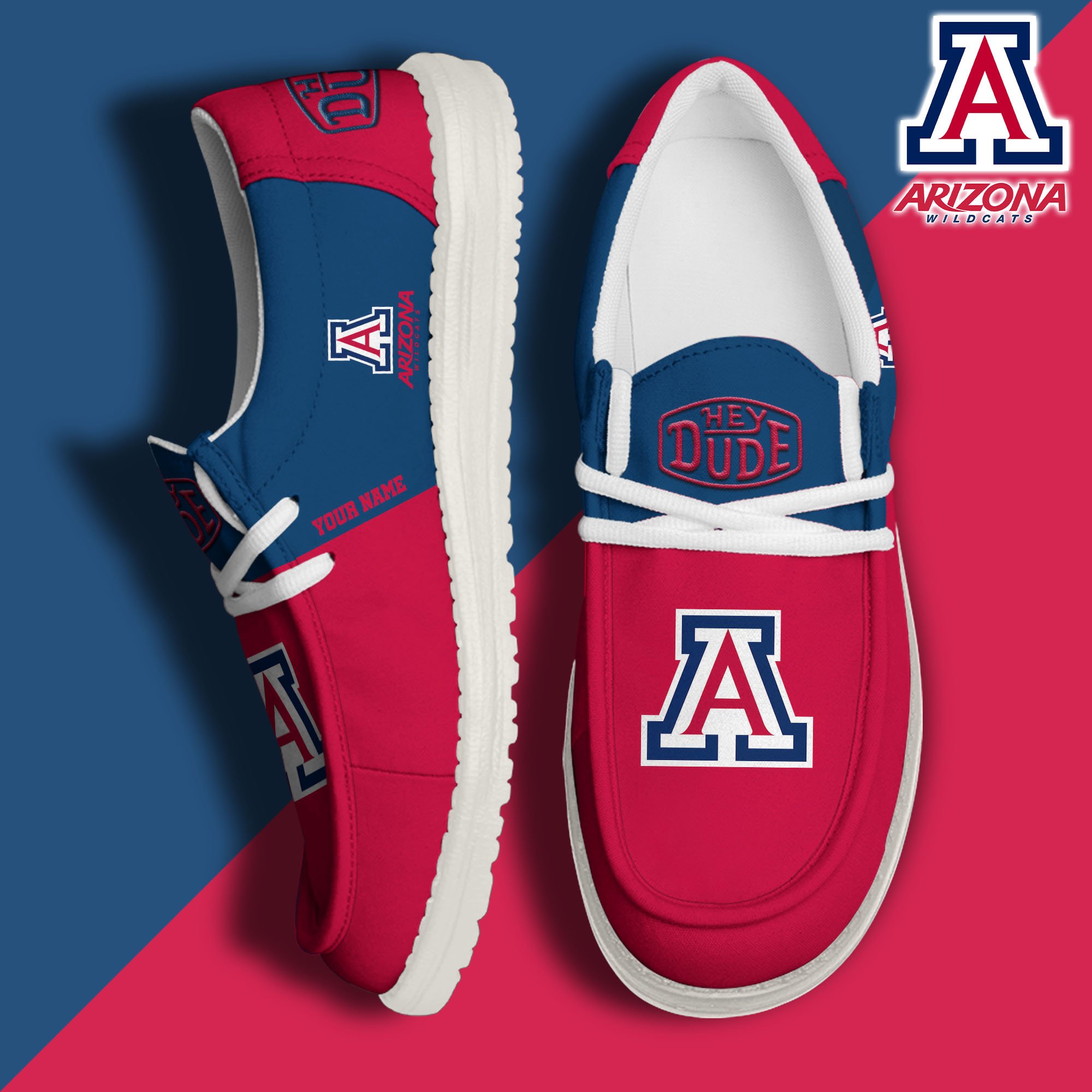 Arizona Wildcats Personalized Hey Dude Shoes For Men And Women ST6971