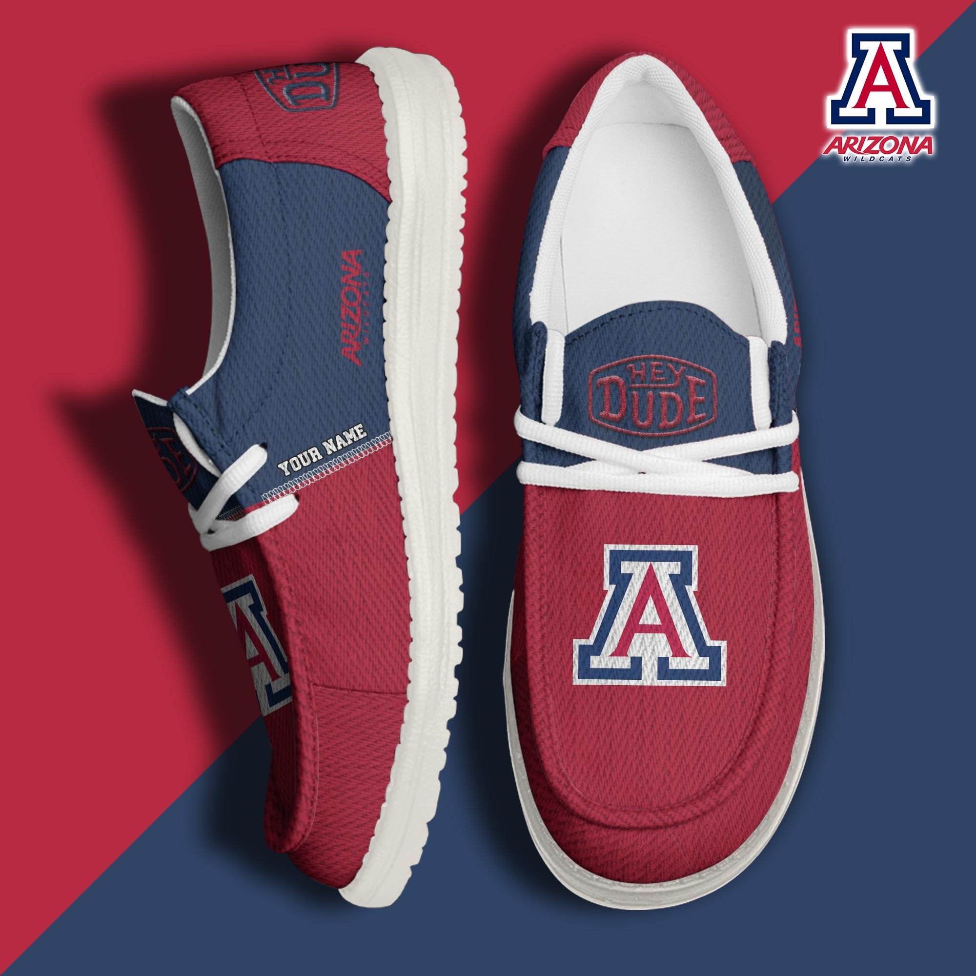 Arizona Wildcats Personalized Hey Dude Shoes For Men And Women ST7052