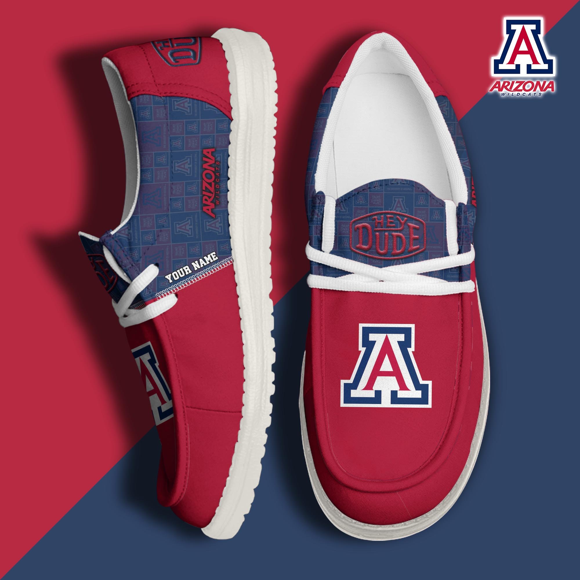 Arizona Wildcats Personalized Hey Dude Shoes For Men And Women ST7109