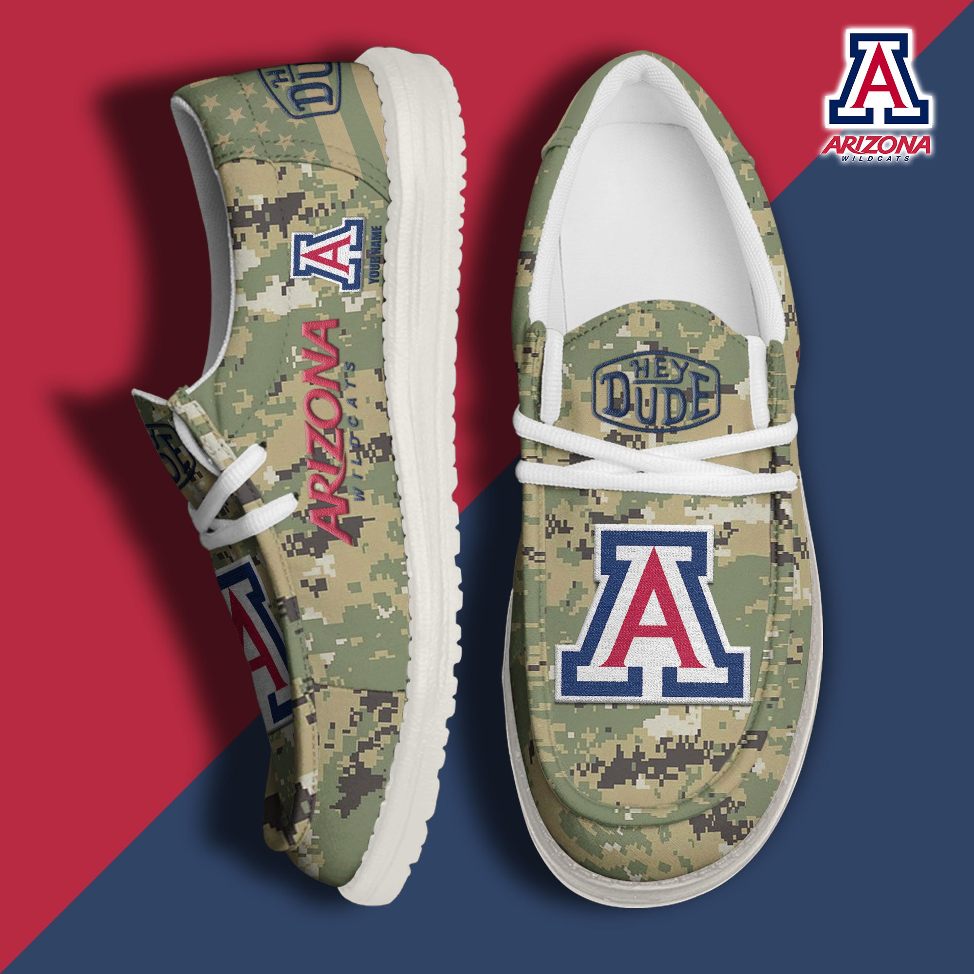 Arizona Wildcats Personalized Hey Dude Shoes For Men And Women ST7607