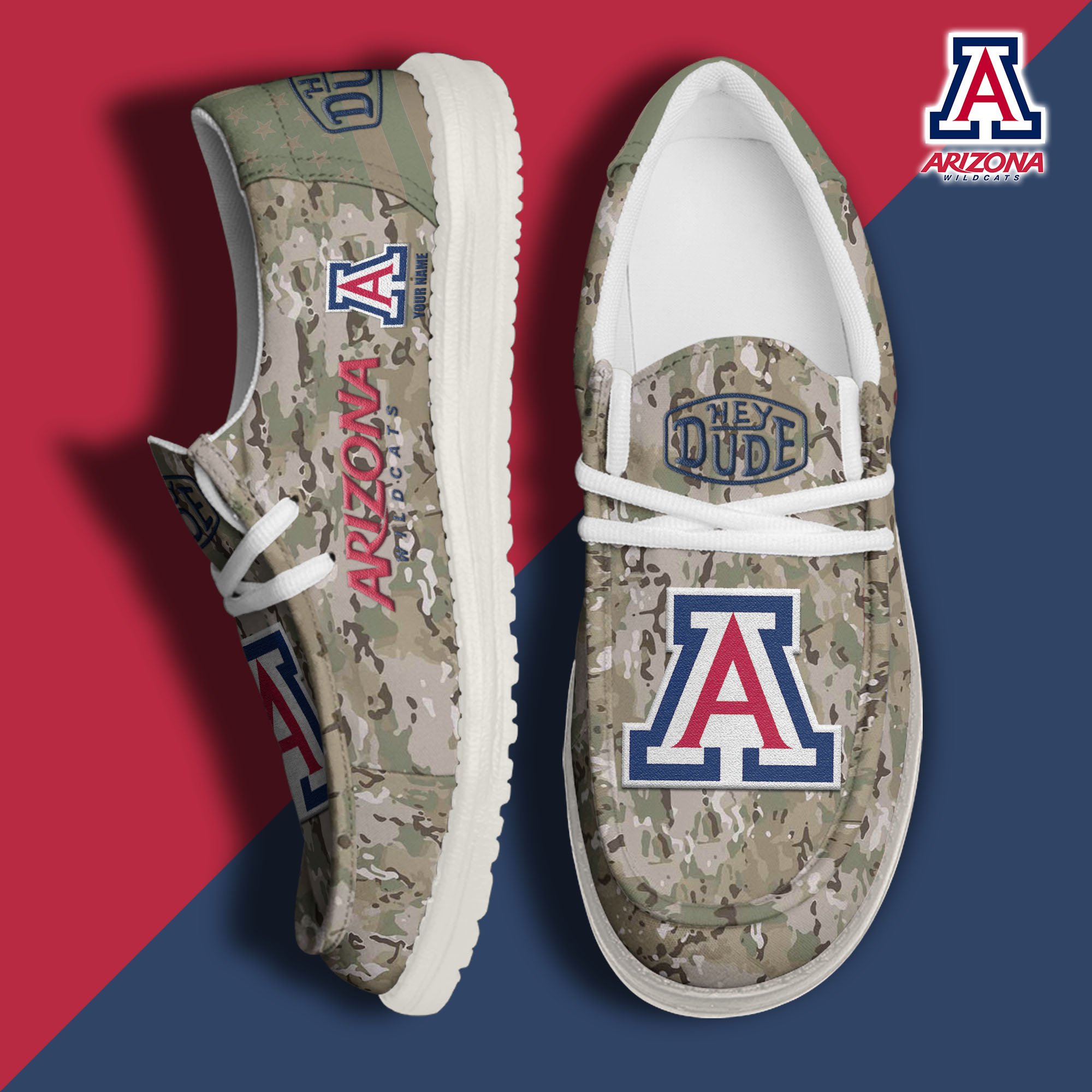 Arizona Wildcats Personalized Hey Dude Shoes For Men And Women ST7615