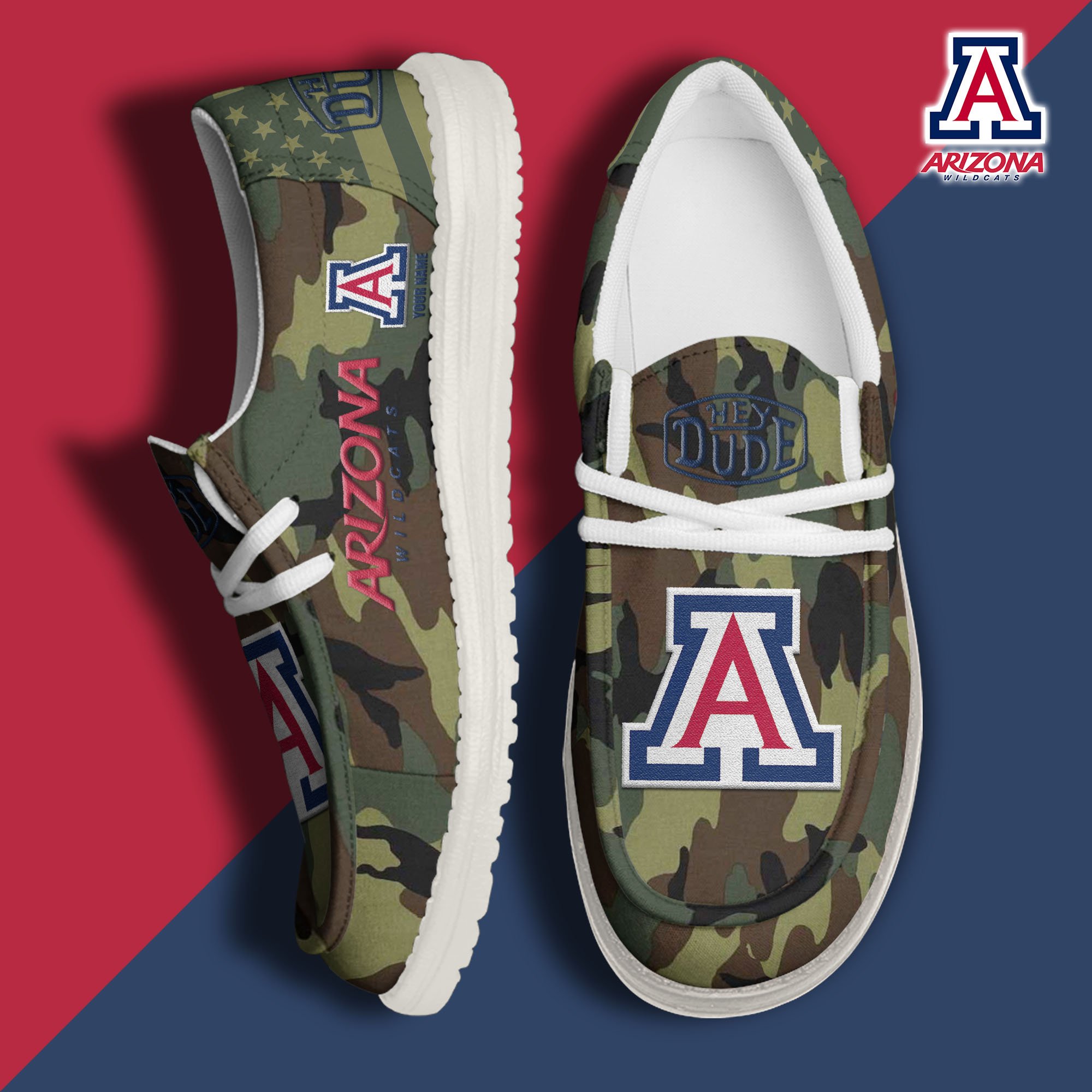 Arizona Wildcats Personalized Hey Dude Shoes For Men And Women ST8078