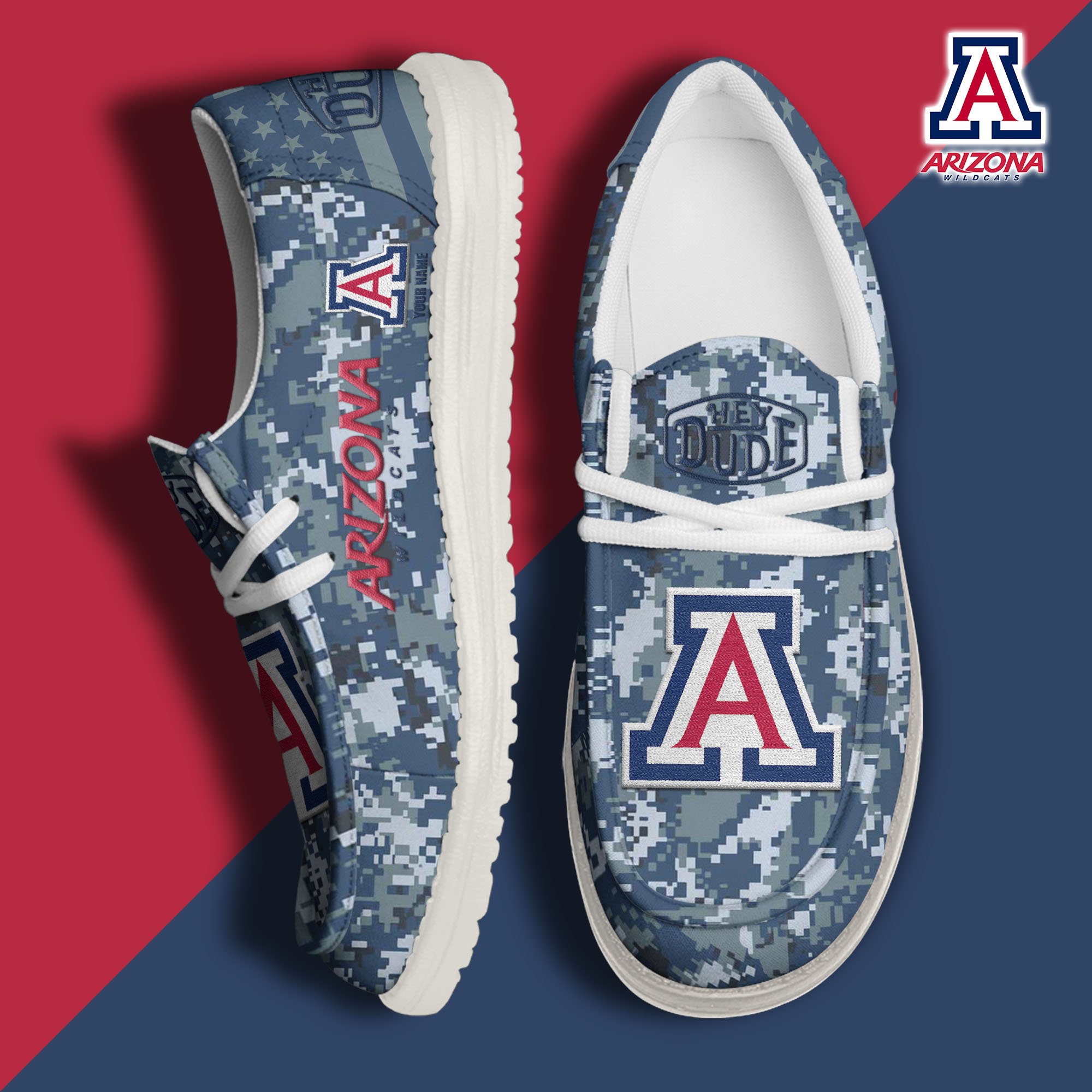 Arizona Wildcats Personalized Hey Dude Shoes For Men And Women ST8255