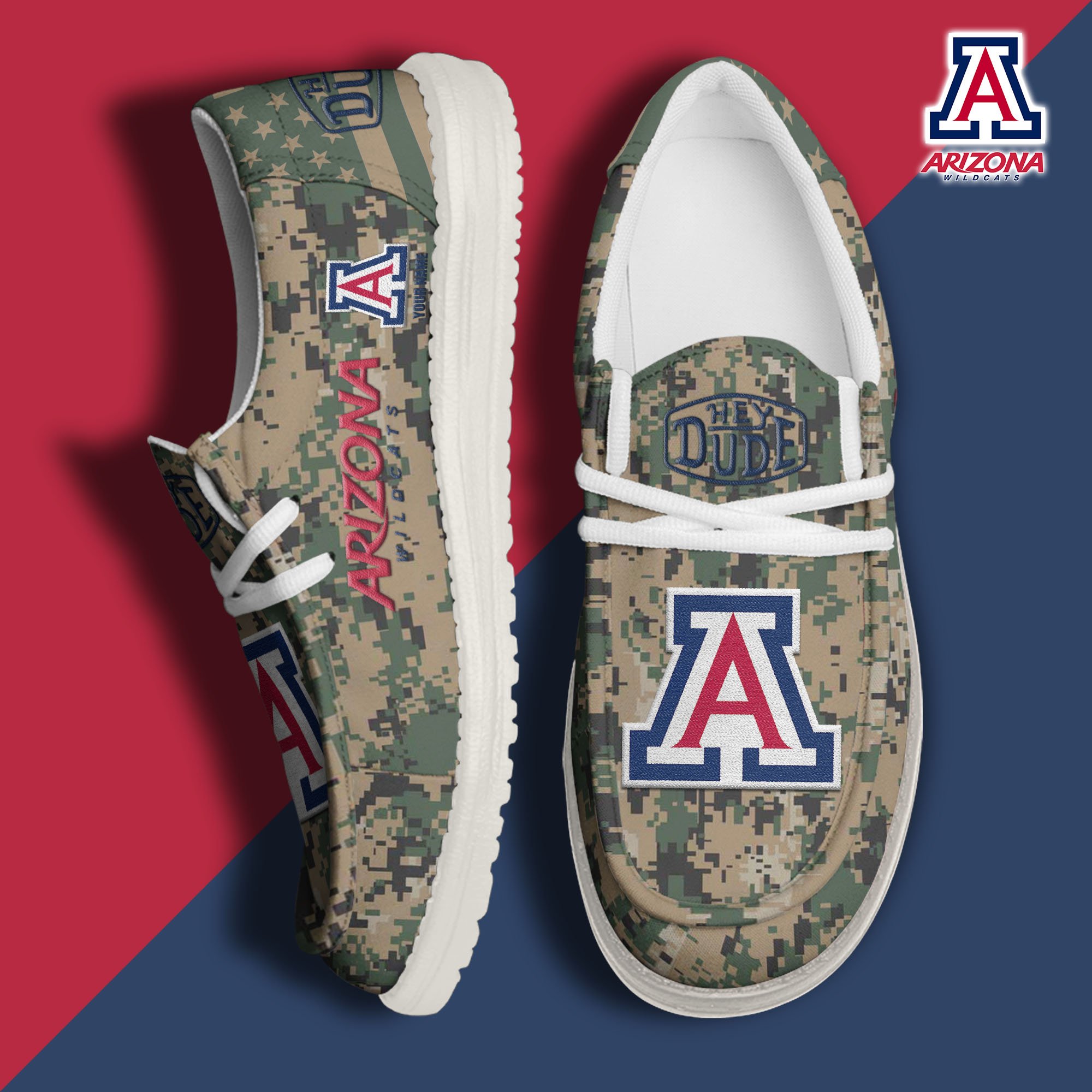 Arizona Wildcats Personalized Hey Dude Shoes For Men And Women ST8432