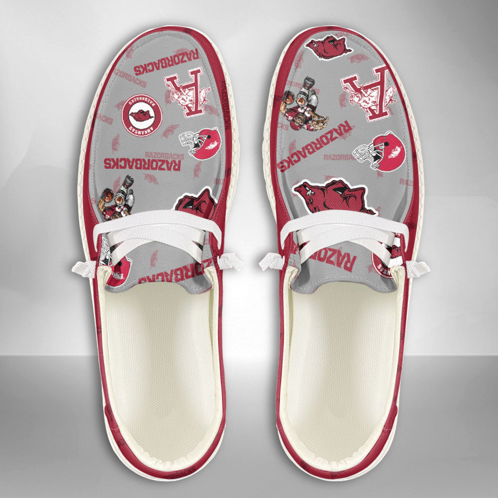 Arkansas Razorbacks NCAA Personalized Hey Dude Shoes For Men And Women ST11729