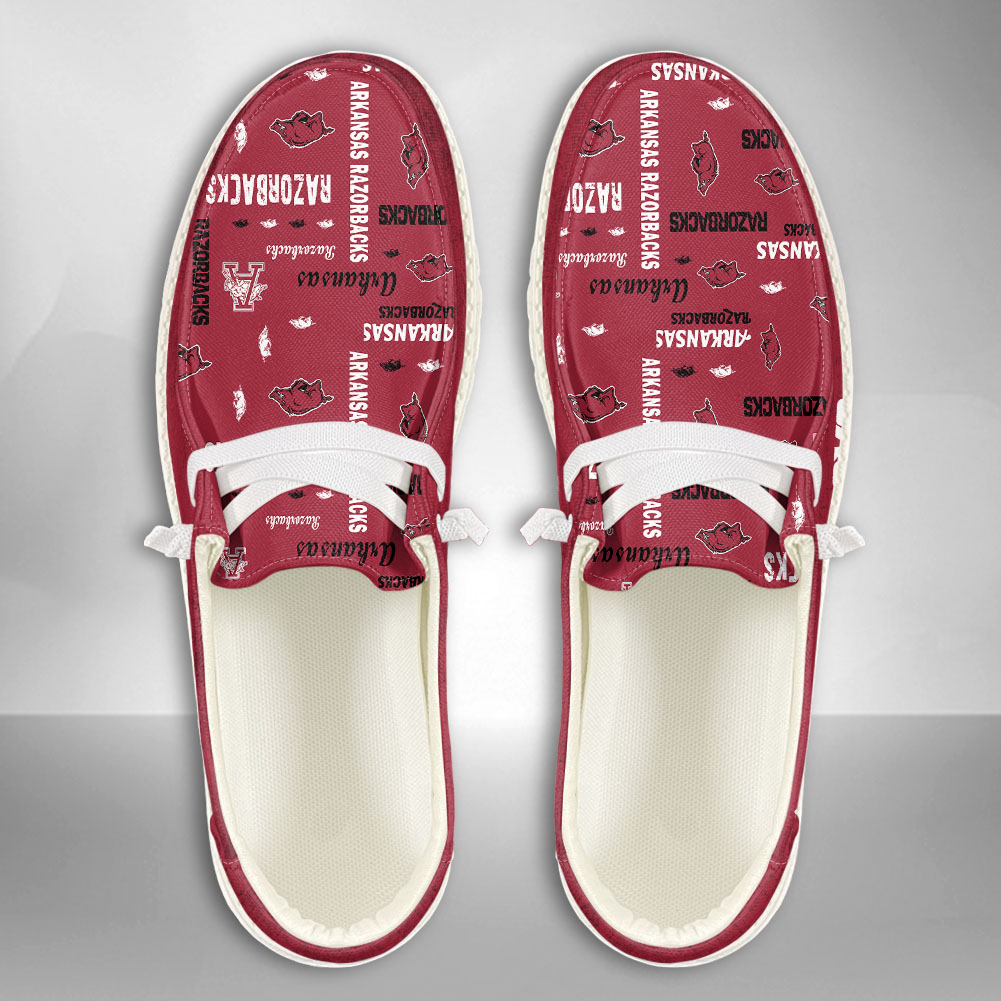 Arkansas Razorbacks NCAA Personalized Hey Dude Shoes For Men And Women ST12163