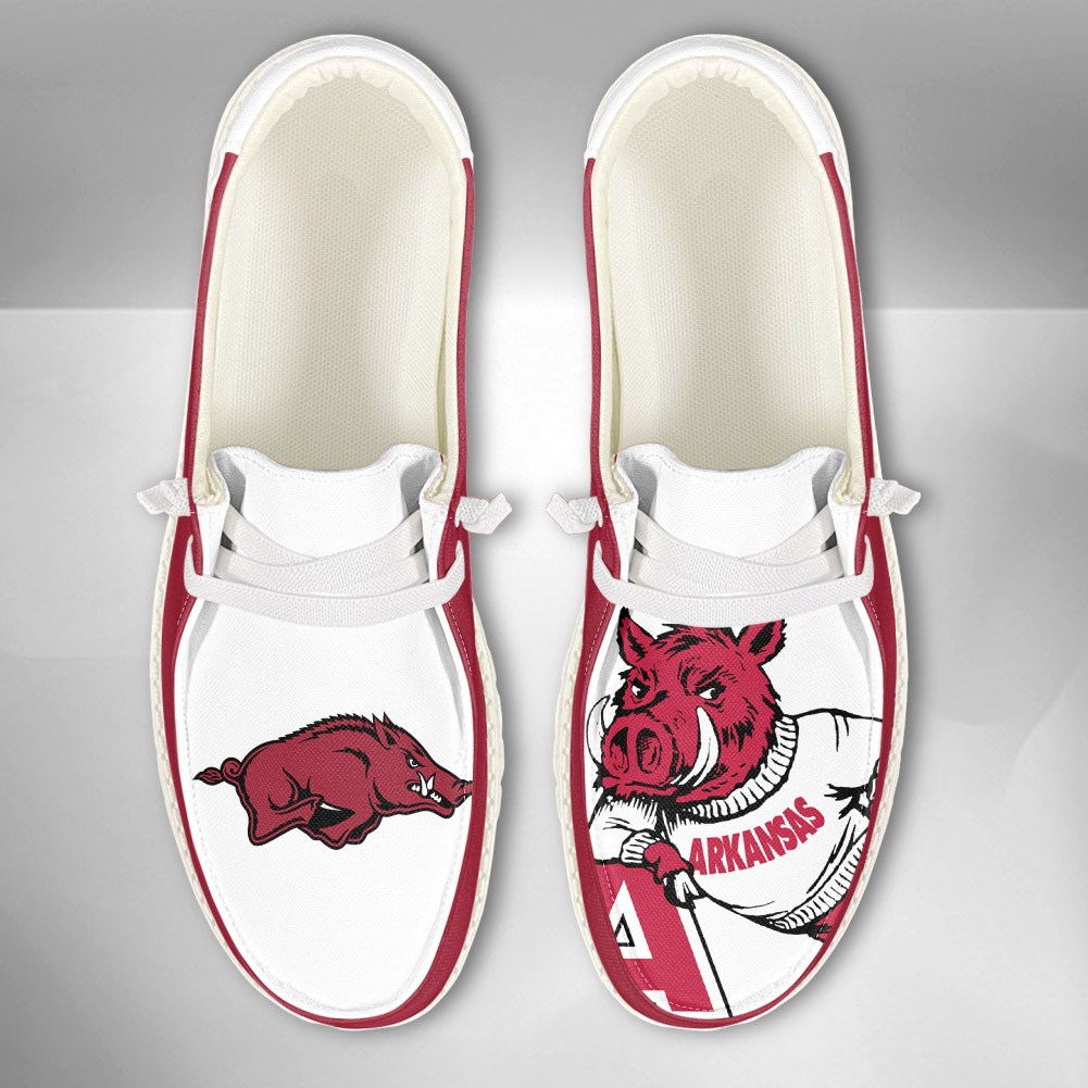 Arkansas Razorbacks NCAA Personalized Hey Dude Shoes For Men And Women ST12658
