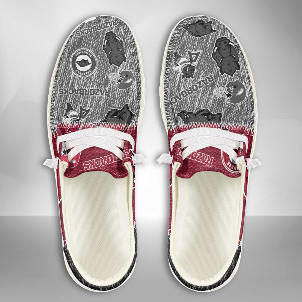 Arkansas Razorbacks NCAA Personalized Hey Dude Shoes For Men And Women ST12704