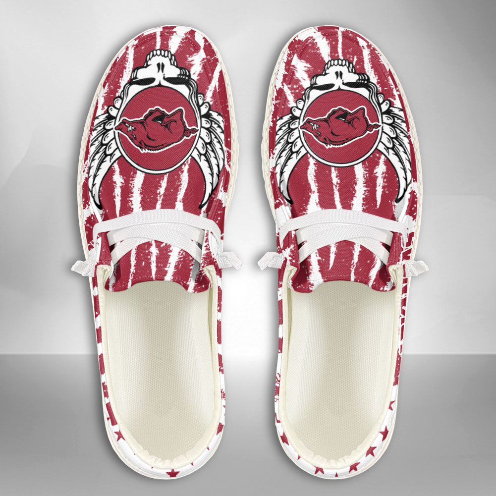 Arkansas Razorbacks NCAA Personalized Hey Dude Shoes For Men And Women ST13399
