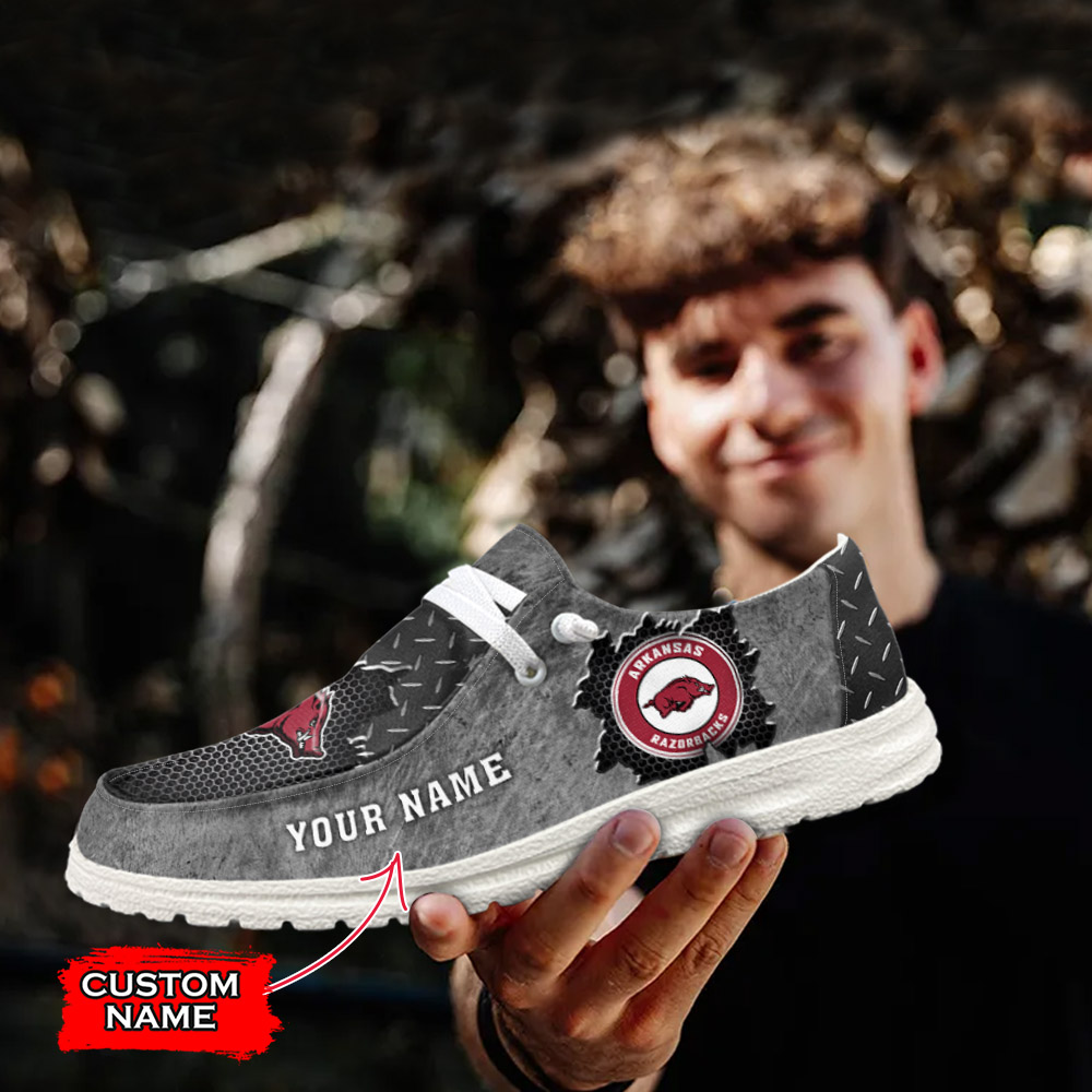 Arkansas Razorbacks NCAA Personalized Hey Dude Shoes For Men And Women ST13452
