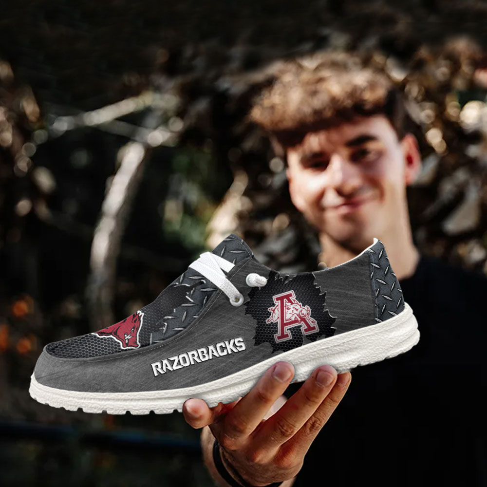 Arkansas Razorbacks NCAA Personalized Hey Dude Shoes For Men And Women ST14084