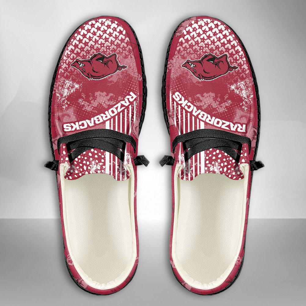 Arkansas Razorbacks NCAA Personalized Hey Dude Shoes For Men And Women ST16415