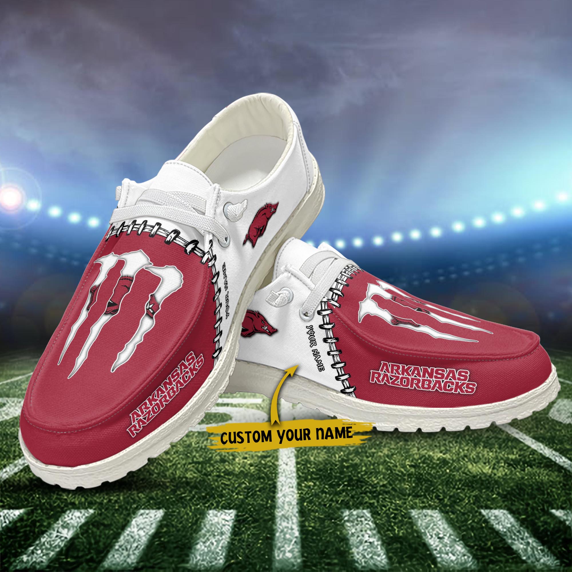 Arkansas Razorbacks Personalized Hey Dude Shoes For Men And Women ST11552